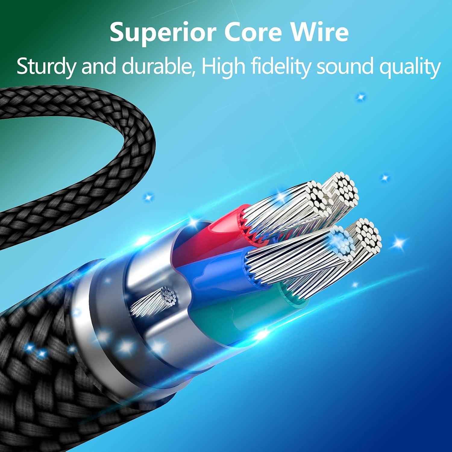 Cable de Audio 2.5mm a 3.5mm Tonmom para Auriculares