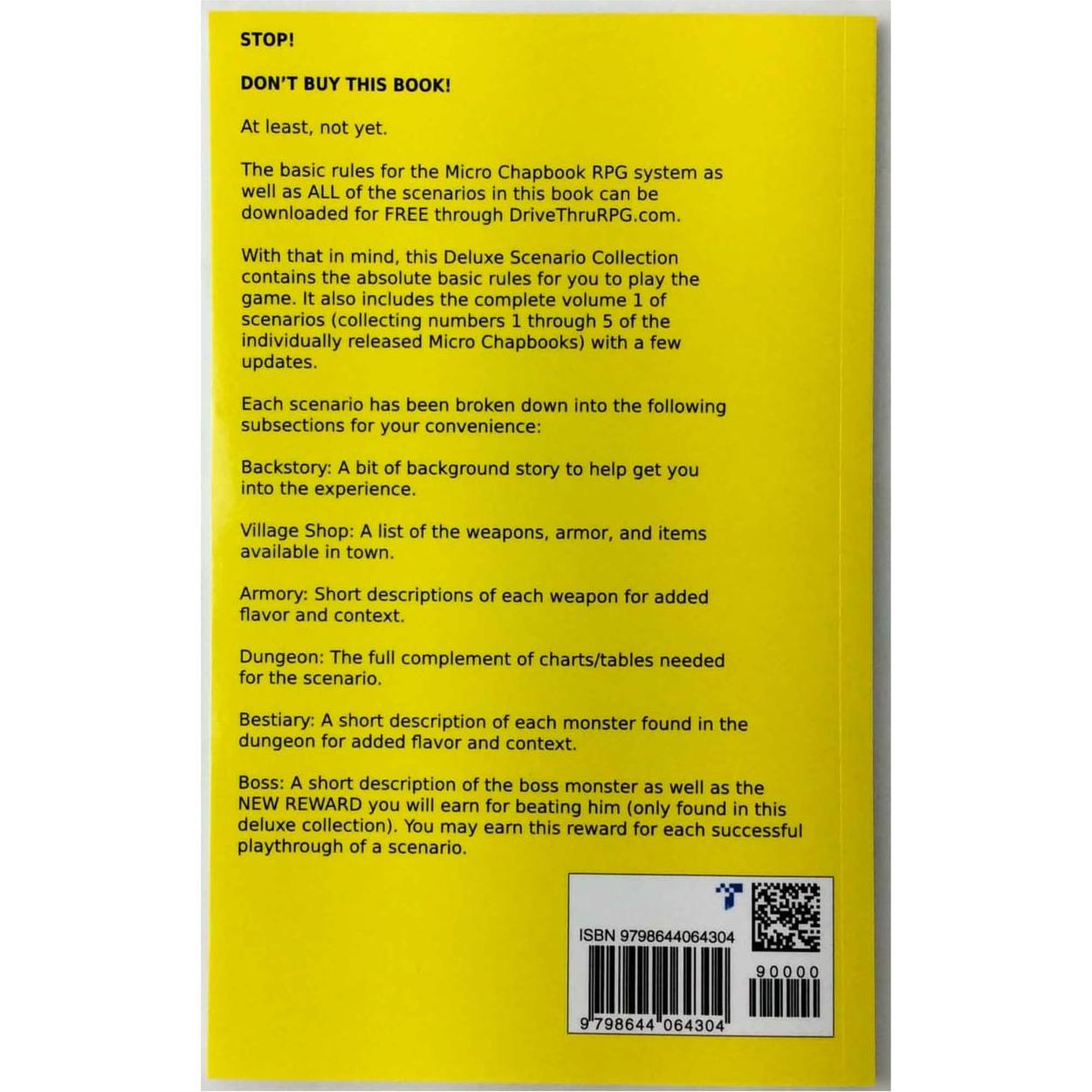 Micro Chapbook RPG: Deluxe Scenario Collection 1