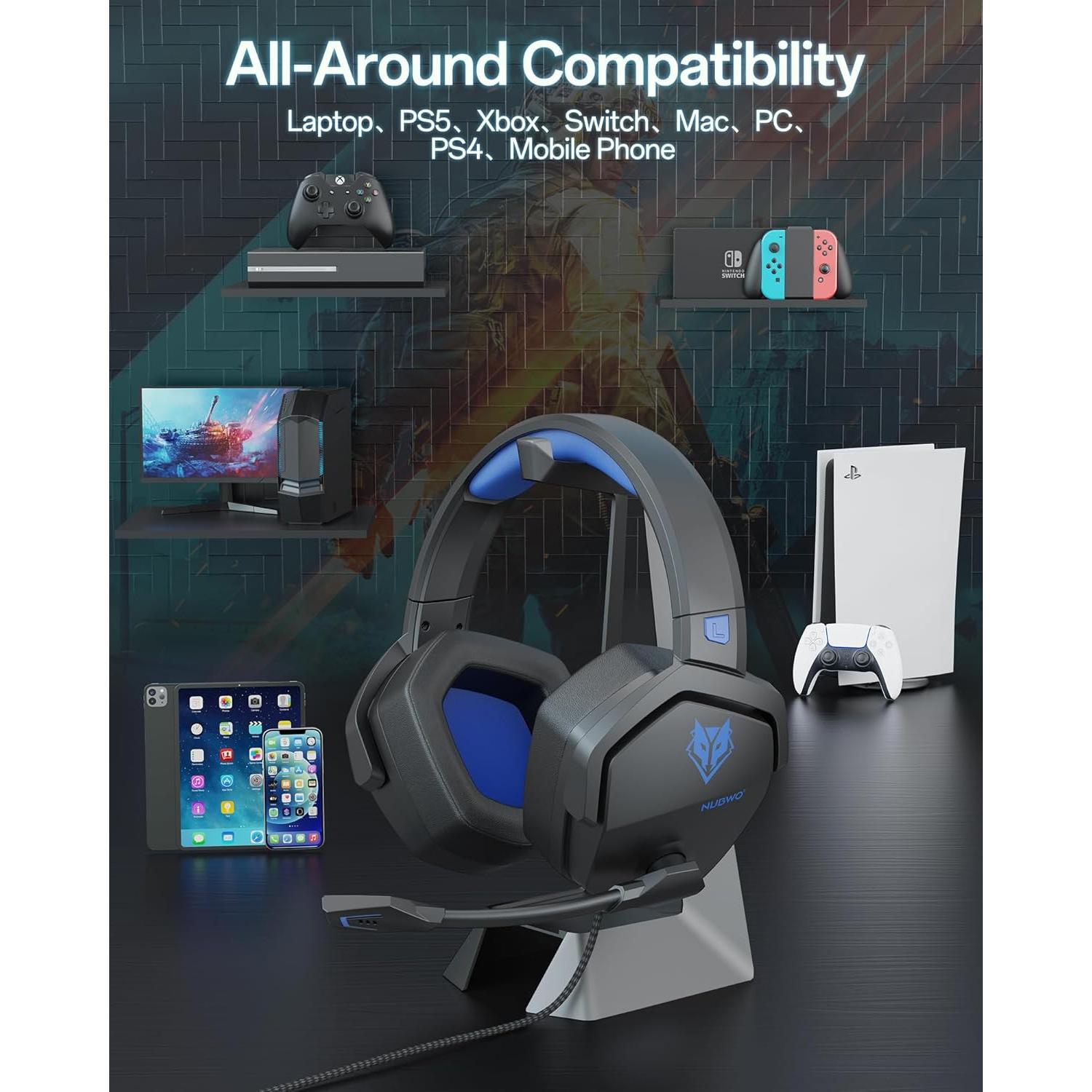 Auriculares Gaming NUBWO N16 con cable 3.5mm - Sonido Estéreo