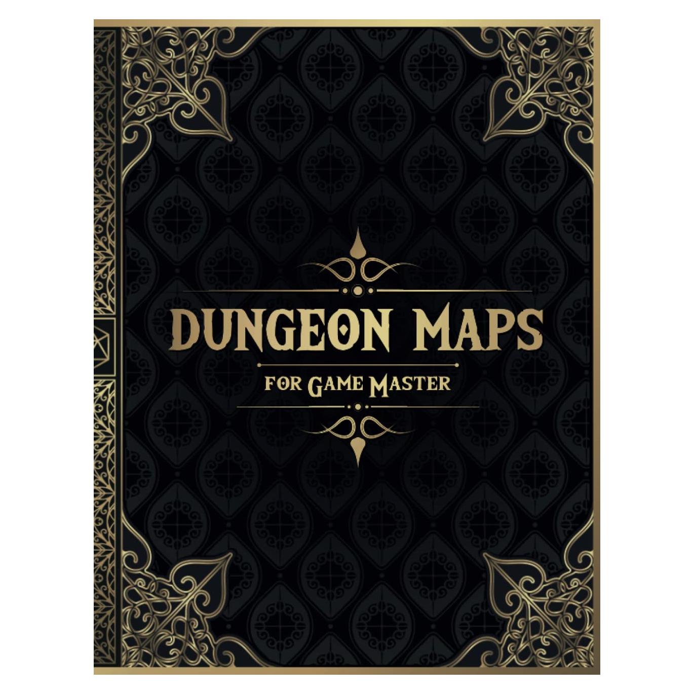 Dungeon Maps for Game Master: 50 Unique and Customizable Dungeon Maps for DnD Tabletop Role-Playing Games (RPG Maps for Game Master)
