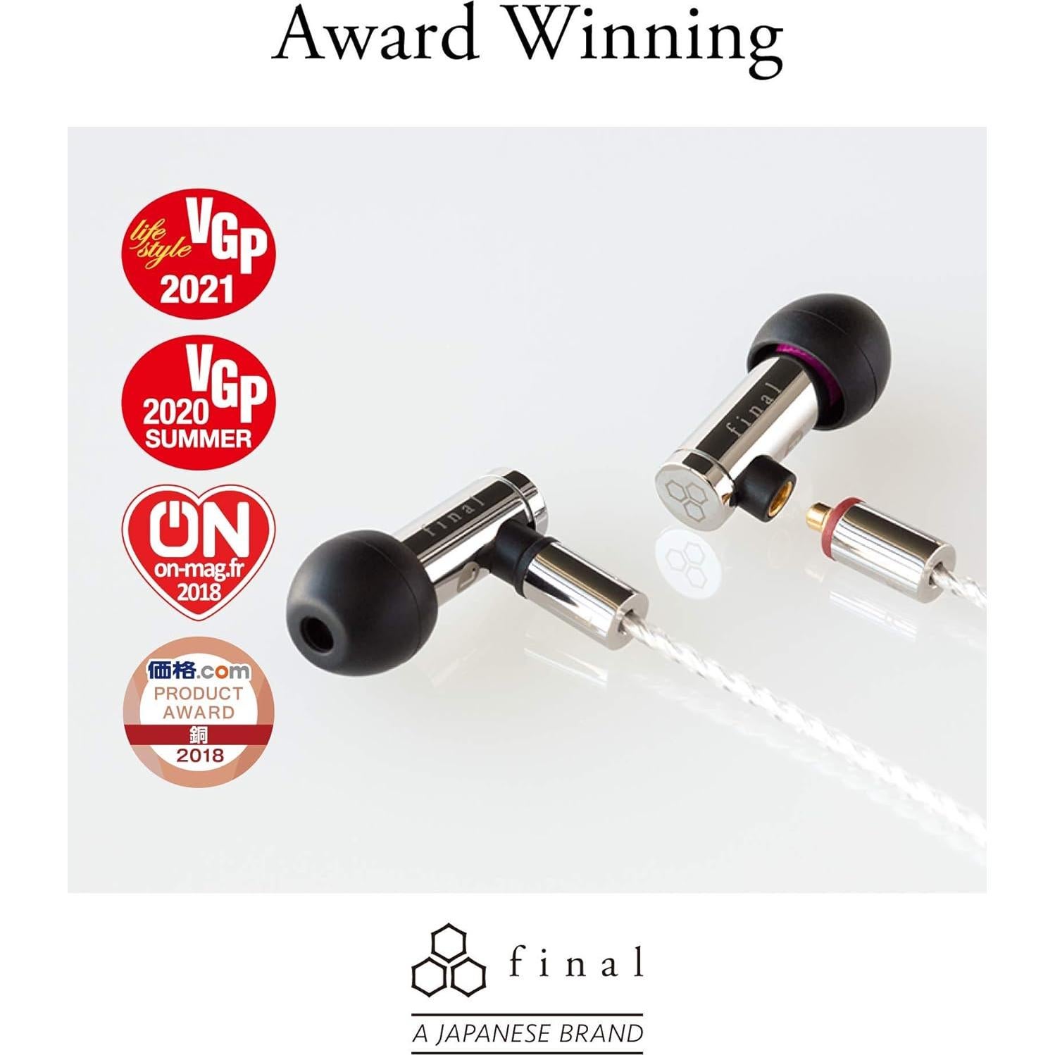 Auriculares In Ear Final E5000 Dinámicos Acero Inoxidable