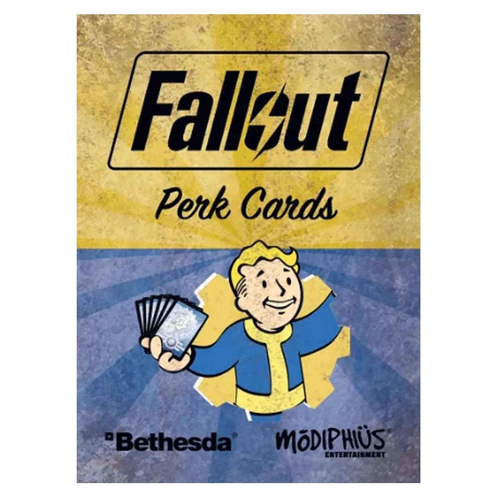 Cartas de Perk Fallout Modiphius RPG - 148 Cartas