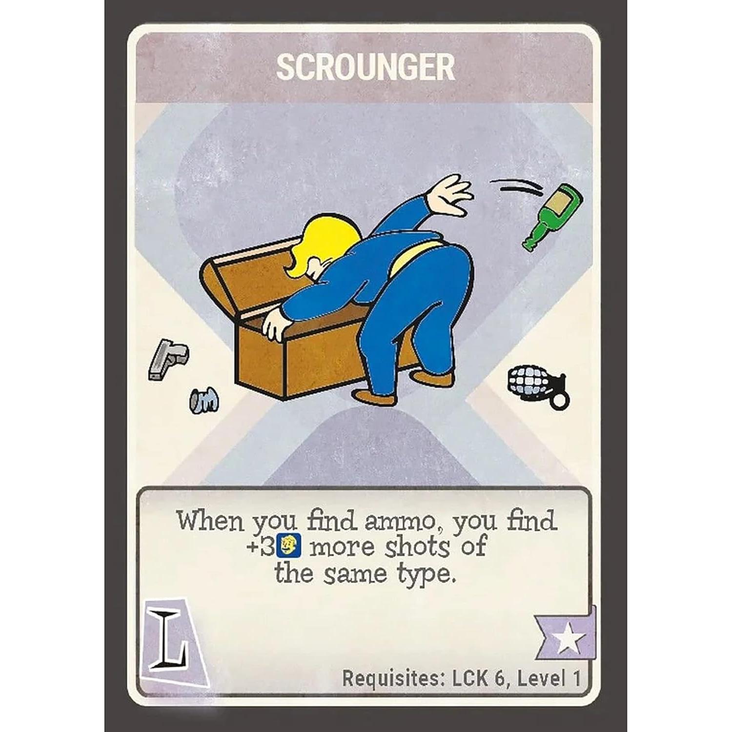 Cartas de Perk Fallout Modiphius RPG - 148 Cartas