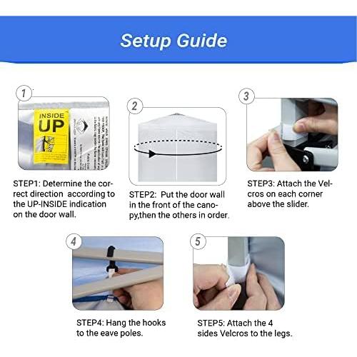 Paredes Laterales Crown Shades 8x8 - 4 Piezas, Blanco