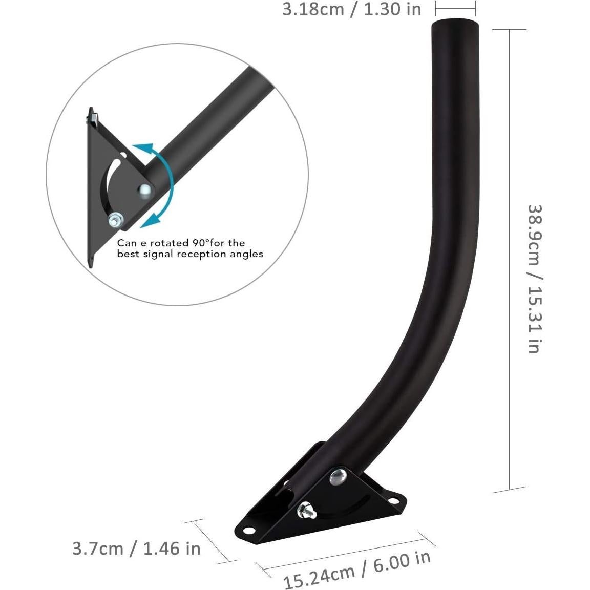 Soporte de Antena Universal 1byone Ajustable a Prueba de Climas