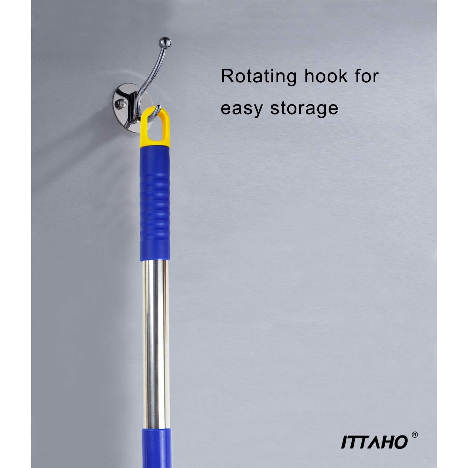 Limpiador de Ventanas ITTAHO 2 en 1 con Raspador y Polo Extensible