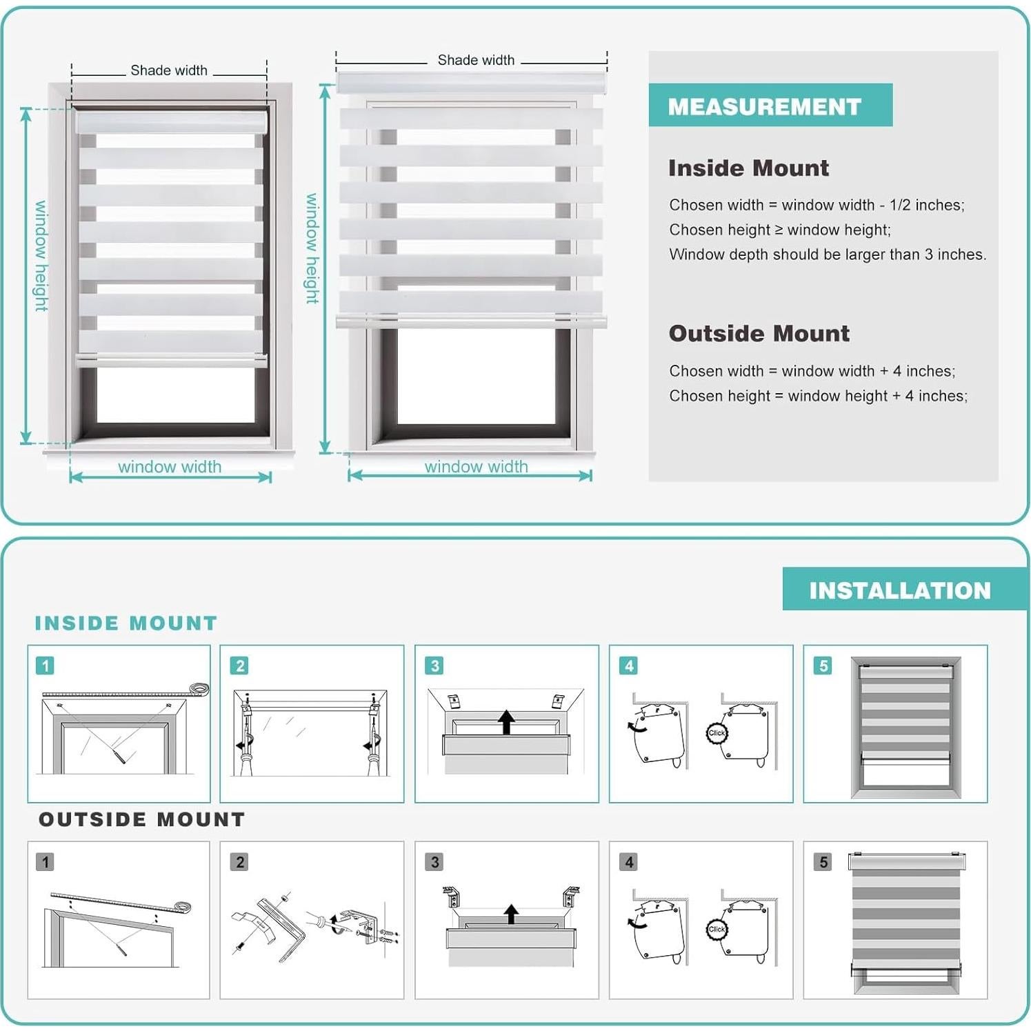 Persiana Zebra Sin Cordón Changshade 50x183 cm Beige
