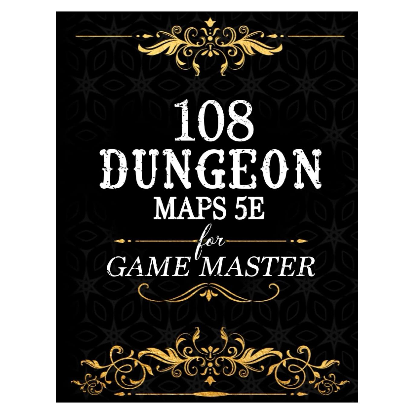 108 Dungeon Maps 5e for Game Master : DnD Maps Grid for Tabletop Fantasy TTRPG Role-Playing RPG Games: DnD RPG Maps for Game Master