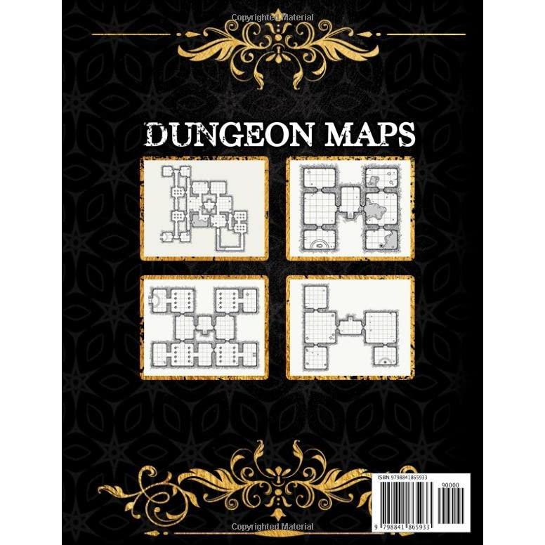 108 Dungeon Maps 5e for Game Master : DnD Maps Grid for Tabletop Fantasy TTRPG Role-Playing RPG Games: DnD RPG Maps for Game Master