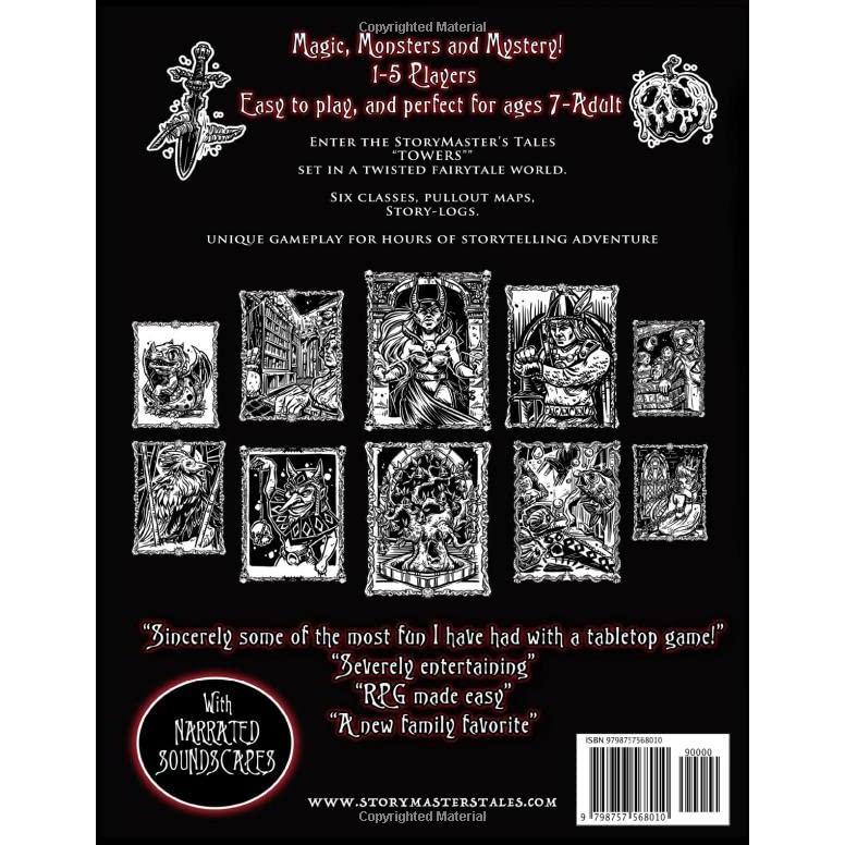 The Storymaster's Tales "Towers" Twisted Fairytale Fantasy: Become a Hero in a Grimm Family tabletop RPG Boardgame Book. Kids and Adults Solo-5 ... Storytelling Fairy Tales Gamebook Series)
