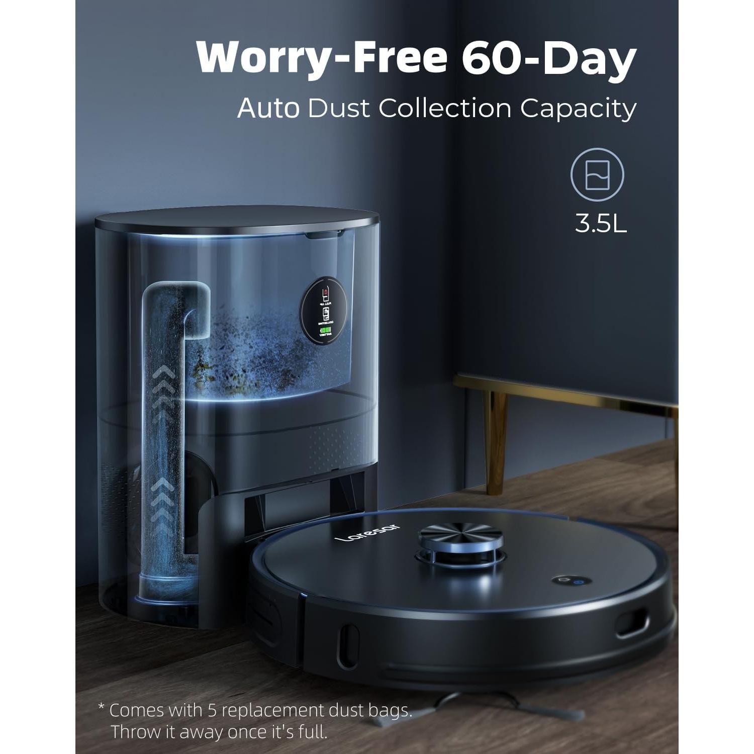 Aspiradora Robótica Laresar L6 Pro 3 en 1 con Auto Vaciamiento