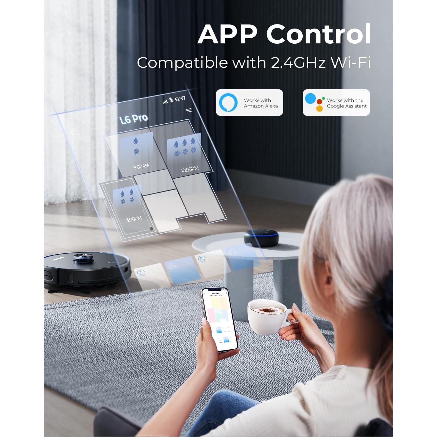 Aspiradora Robótica Laresar L6 Pro 3 en 1 con Auto Vaciamiento