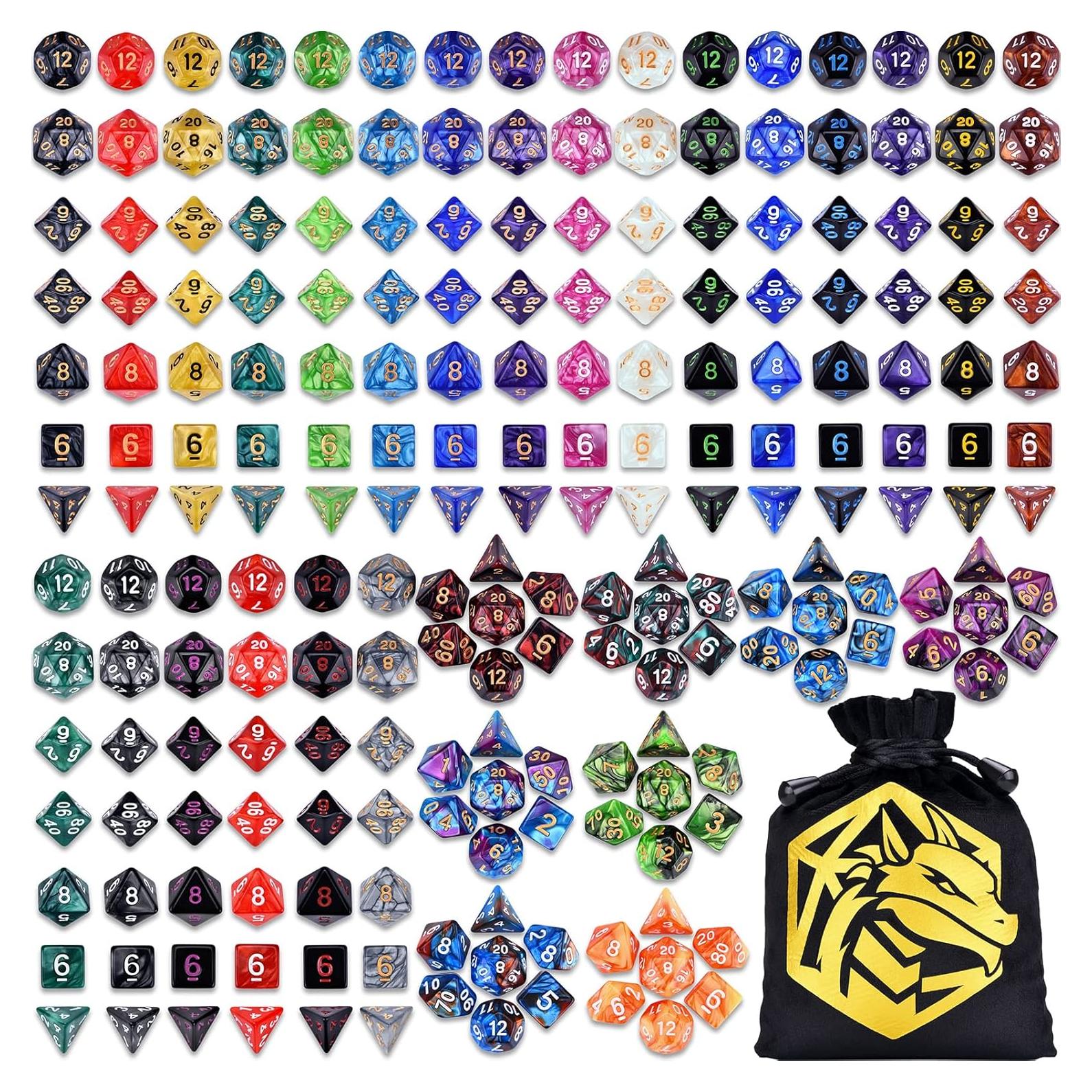 Conjunto de Dados Poliedricos Amiven 30 Piezas para RPG