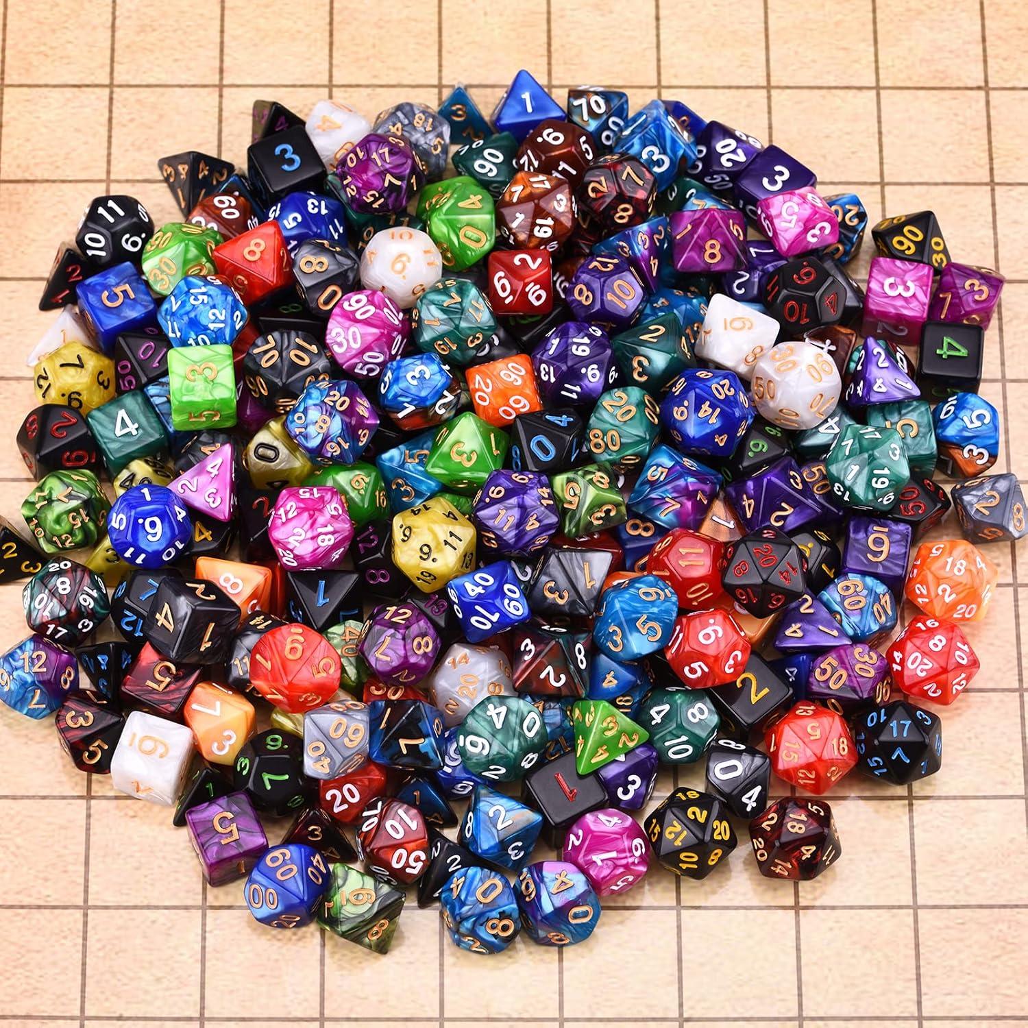 Conjunto de Dados Poliedricos Amiven 30 Piezas para RPG