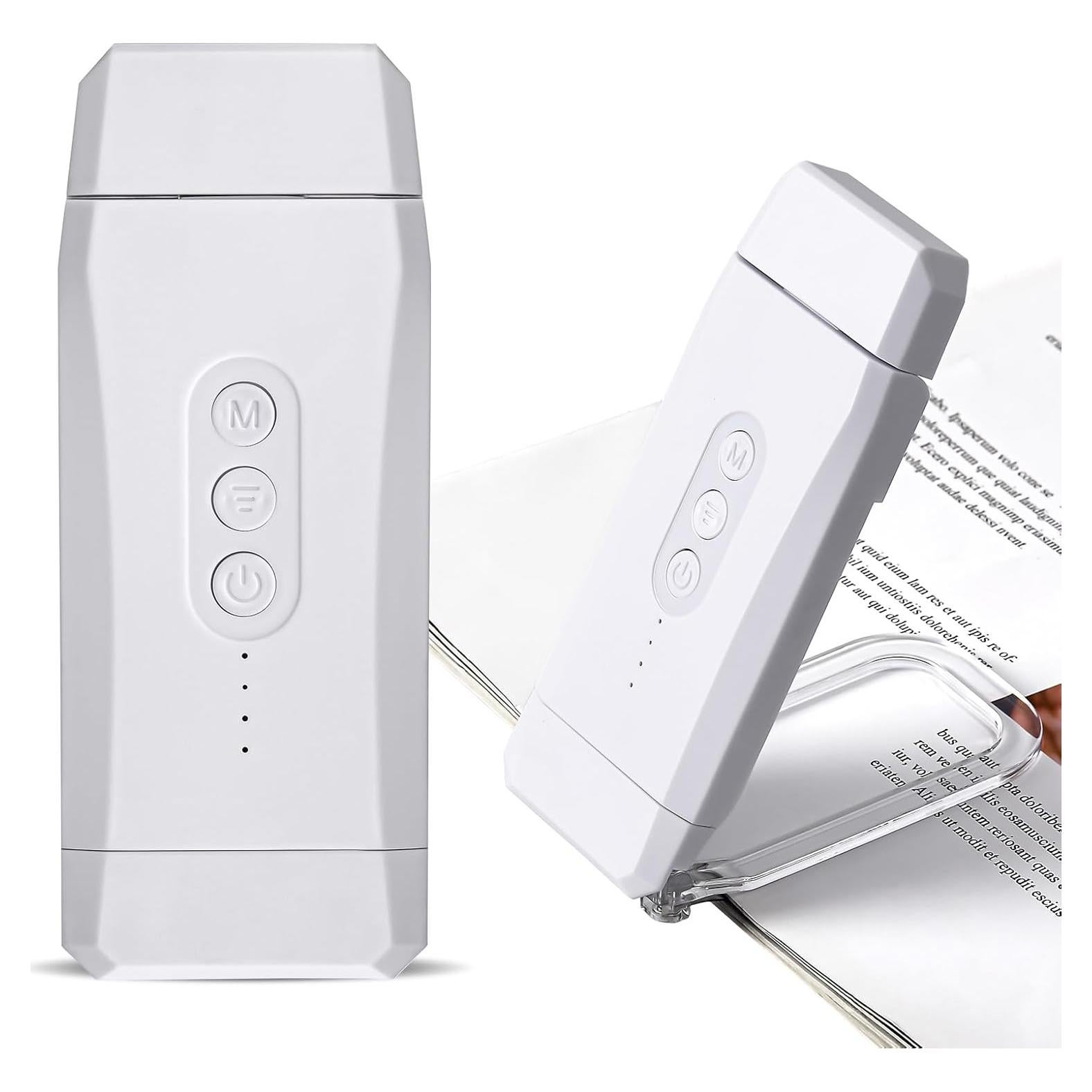 Luz de Lectura Recargable USB EGWASER Blanca 3 Modos LED