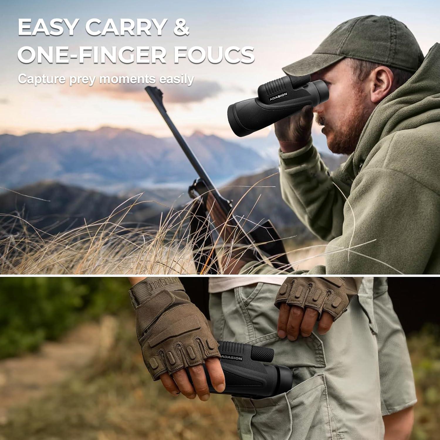 Telescopio Monocular HD Adasion 15x56 Impermeable para Aventura