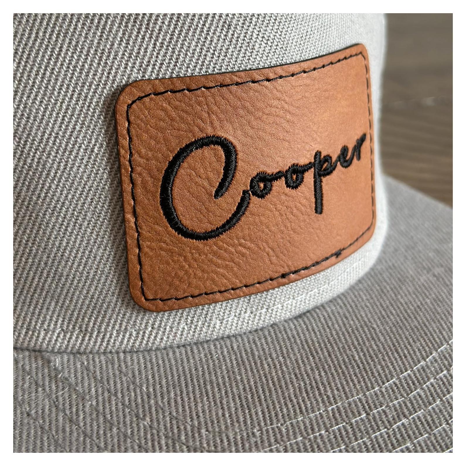 Parche de Cuero Sintético Adhesivo para Sombreros - 10 Piezas