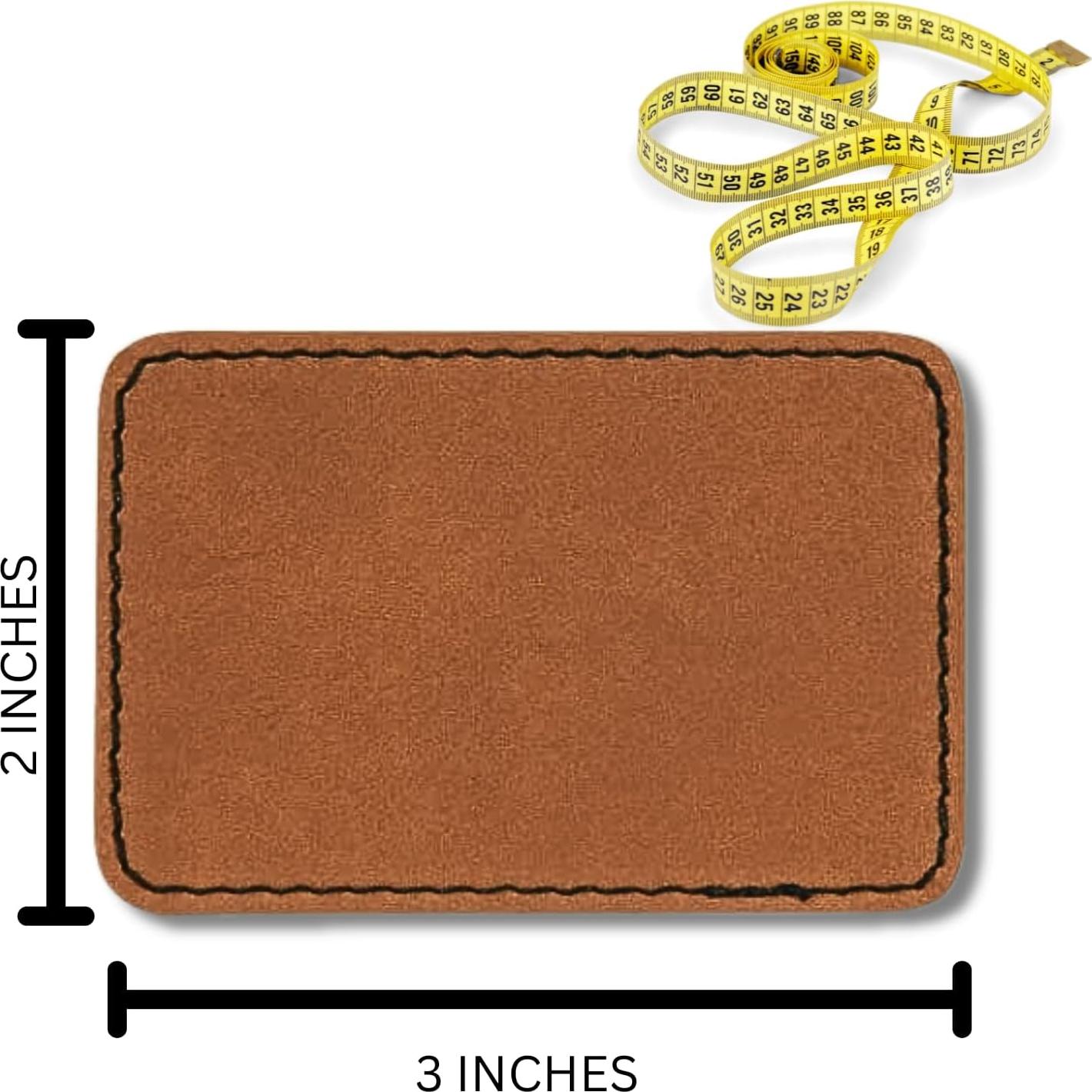 Parche de Cuero Sintético Adhesivo para Sombreros - 10 Piezas