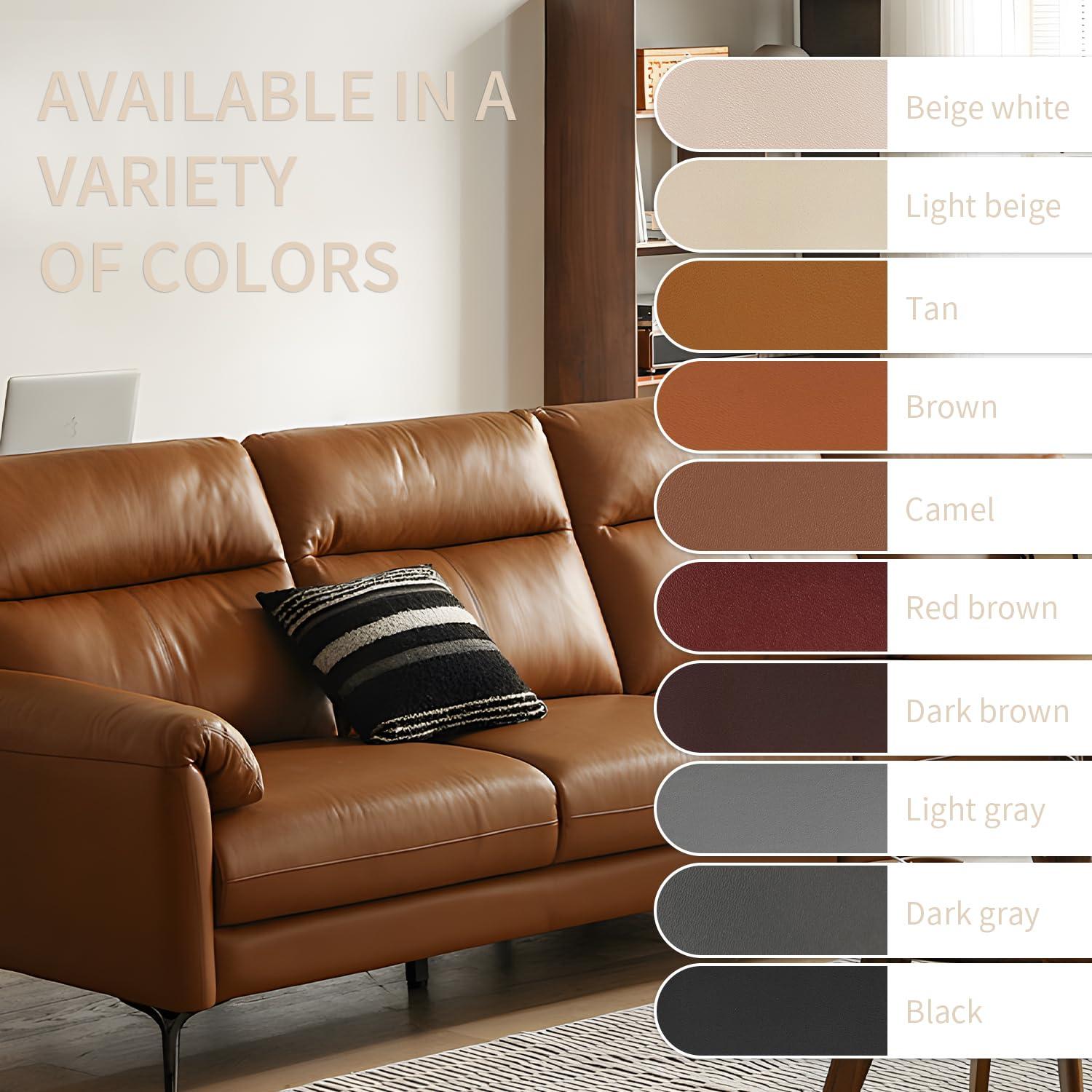 Parche de Reparación de Cuero Autoadhesivo ZESION 20x28 cm Beige