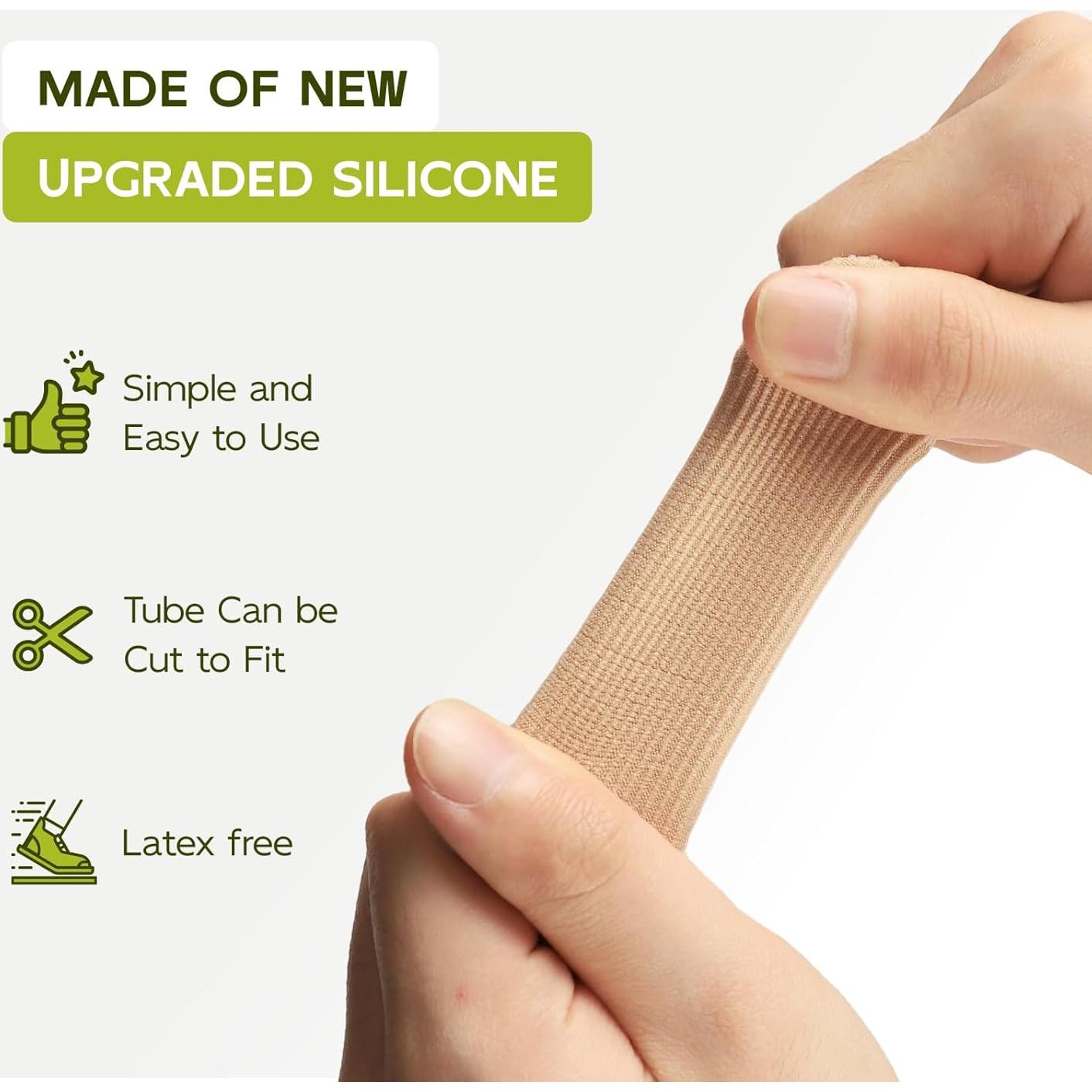 Protectores de Dedos Bukihome 8 PCS Silicona Mediano Alivio Dolor