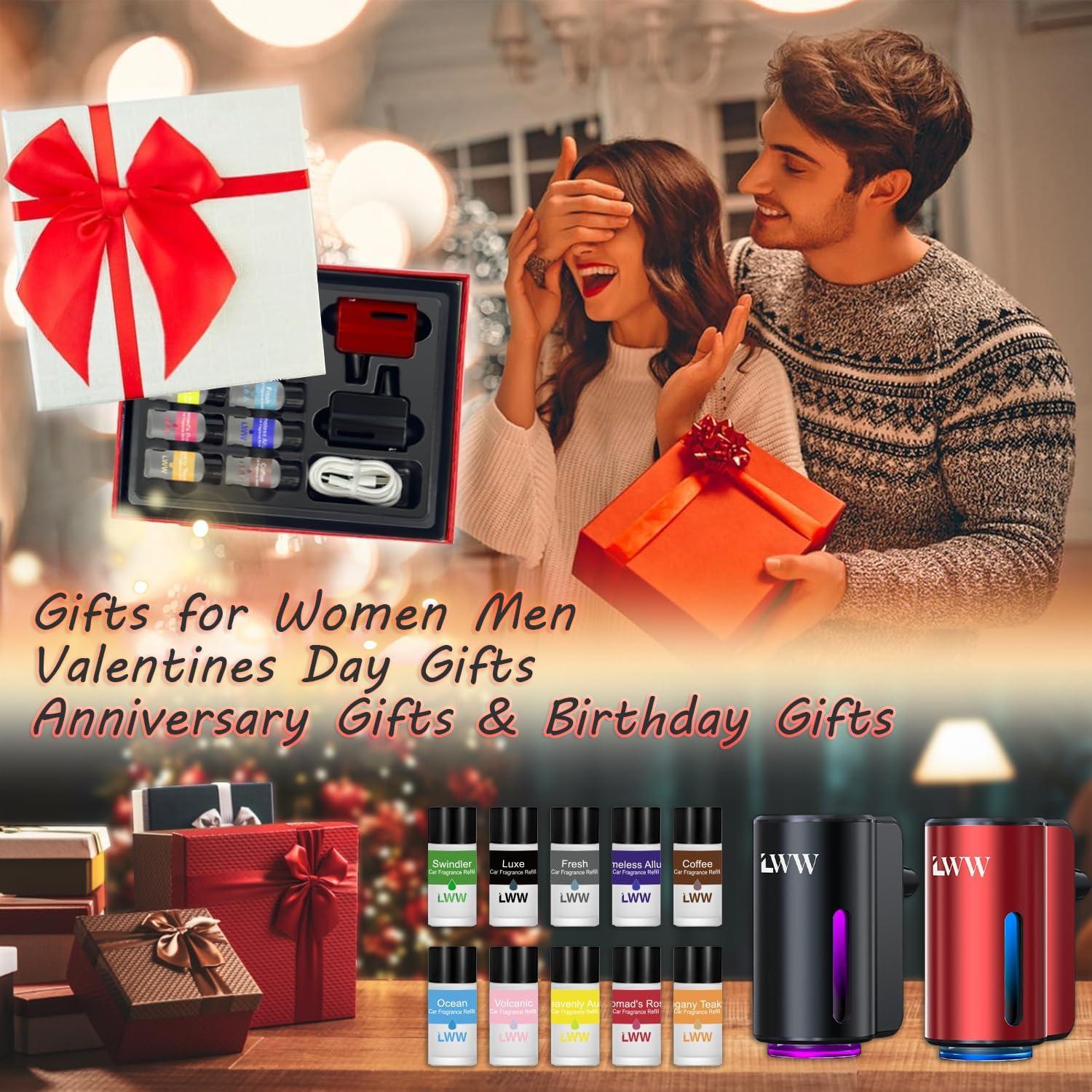 Ambientador de Coche LWW Difusor Aromaterapia 10 Aromas