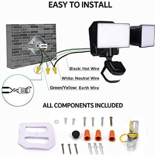 Luz de Inundación LED EMANER con Sensor de Movimiento 28W
