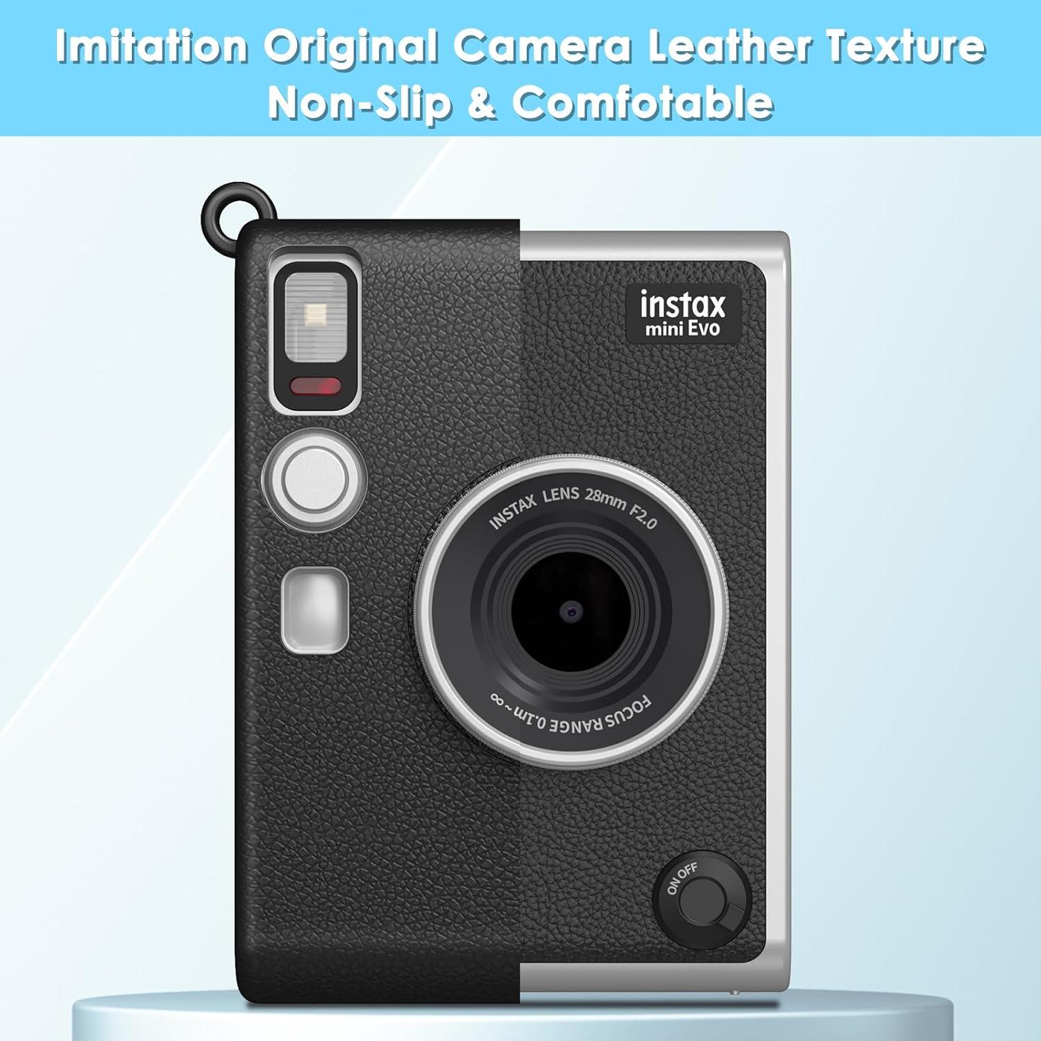 Funda de Silicona Fintie para Cámara Fujifilm Instax Mini EVO - Ligera y Protectora