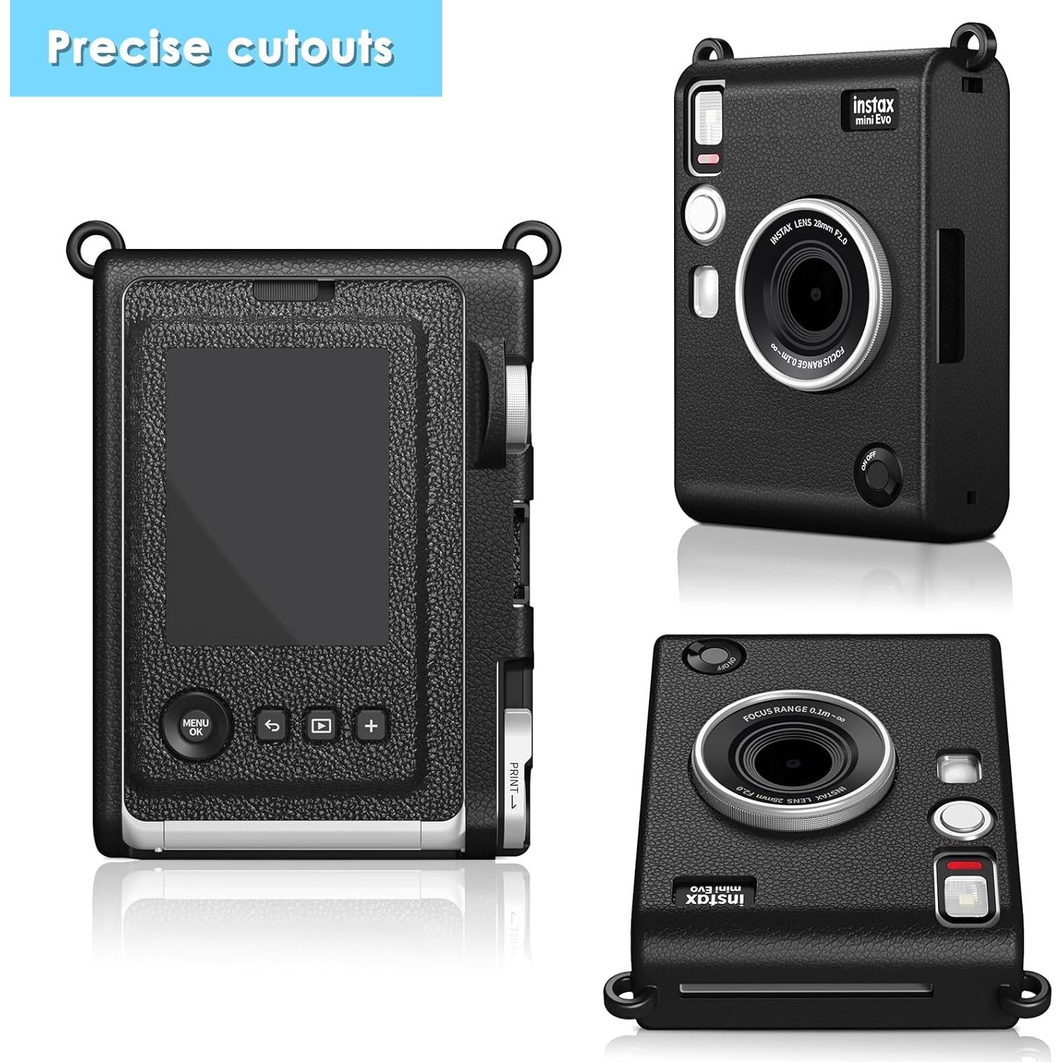 Funda de Silicona Fintie para Cámara Fujifilm Instax Mini EVO - Ligera y Protectora