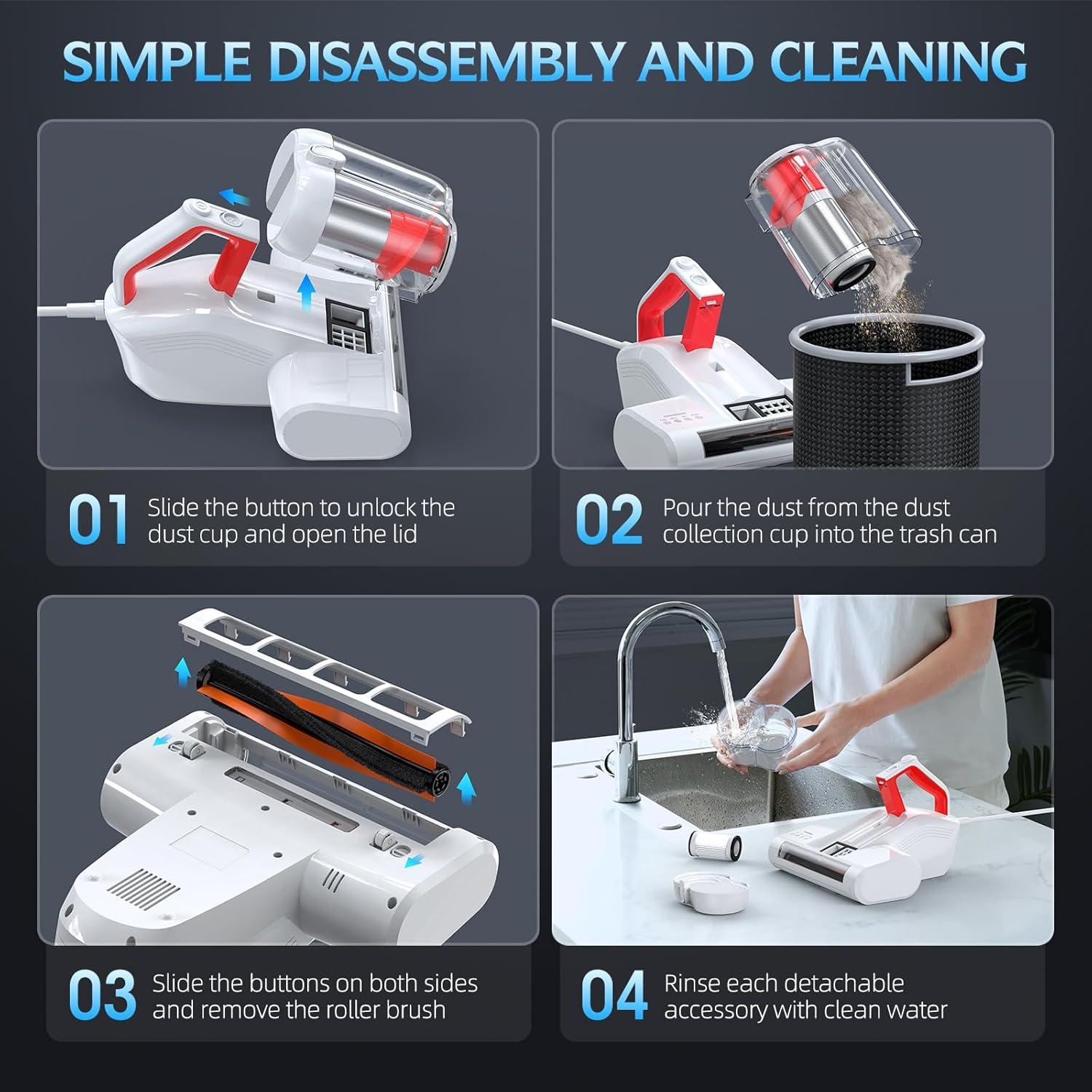 Aspiradora de Colchones JPHYLL Ultra-UVC-K16 600W 16Kpa