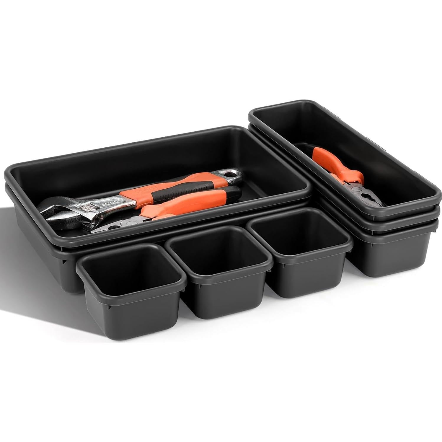 Organizador de Herramientas Takytao 8 Piezas 3 Tamaños Negro