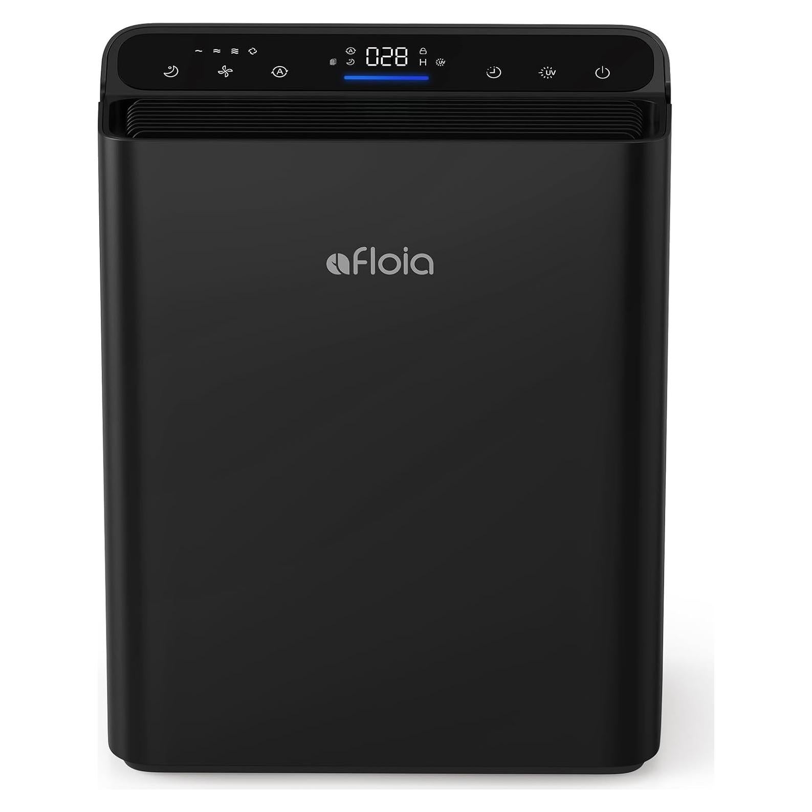 Purificador de Aire Afloia Europa 119.2m² Filtro 3 Etapas Negro