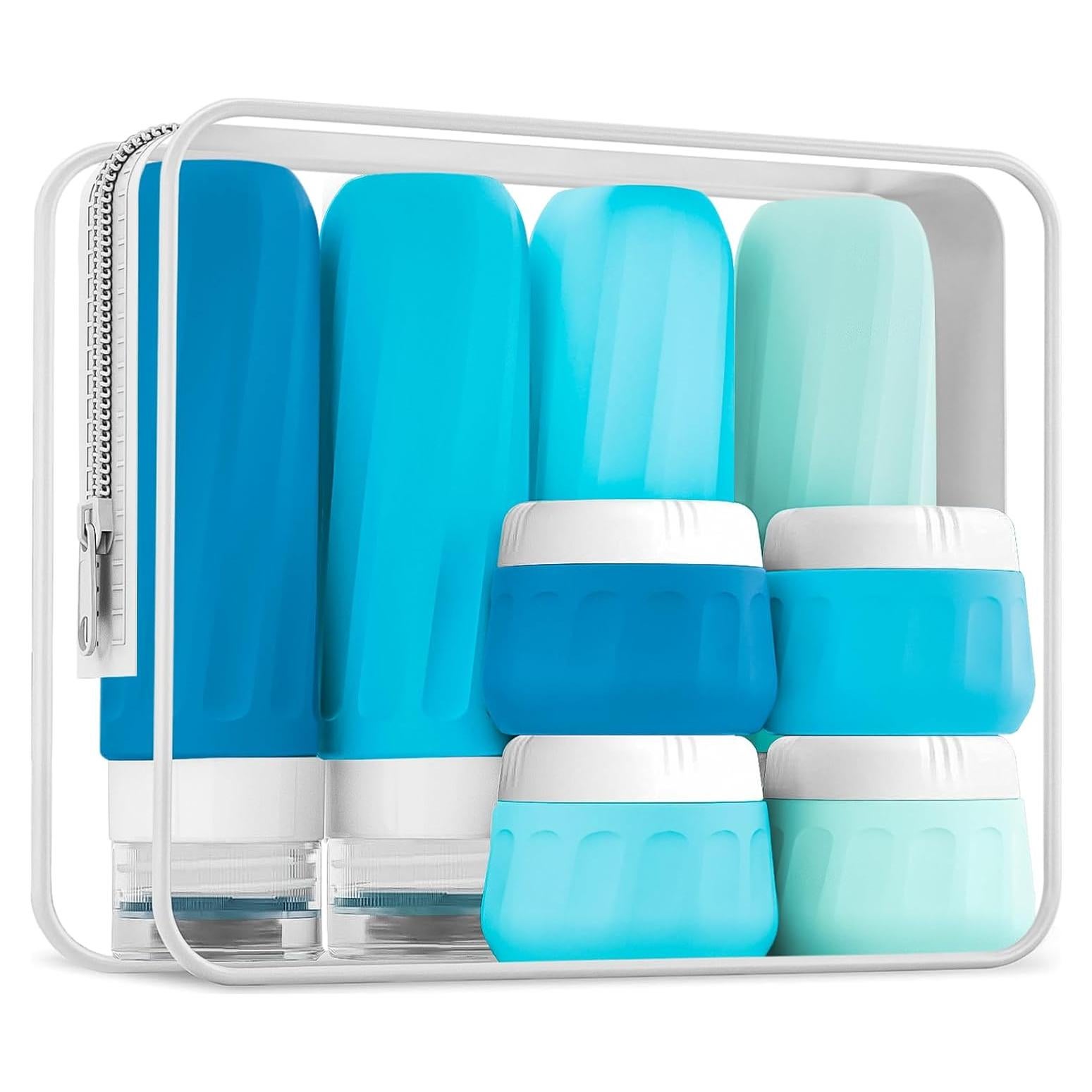 Botellas de Viaje Mrsdry 90ml y Tarros 30ml Aprobadas por TSA