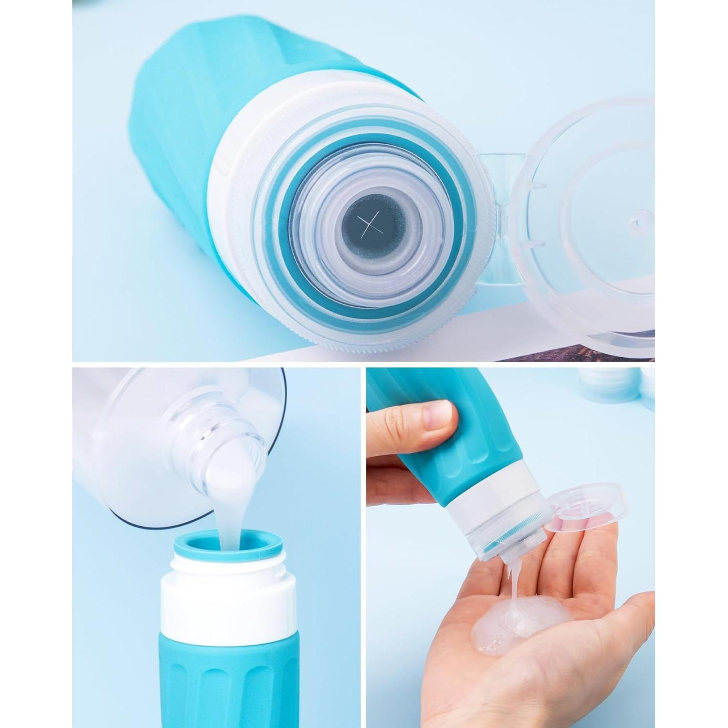 Botellas de Viaje Mrsdry 90ml y Tarros 30ml Aprobadas por TSA