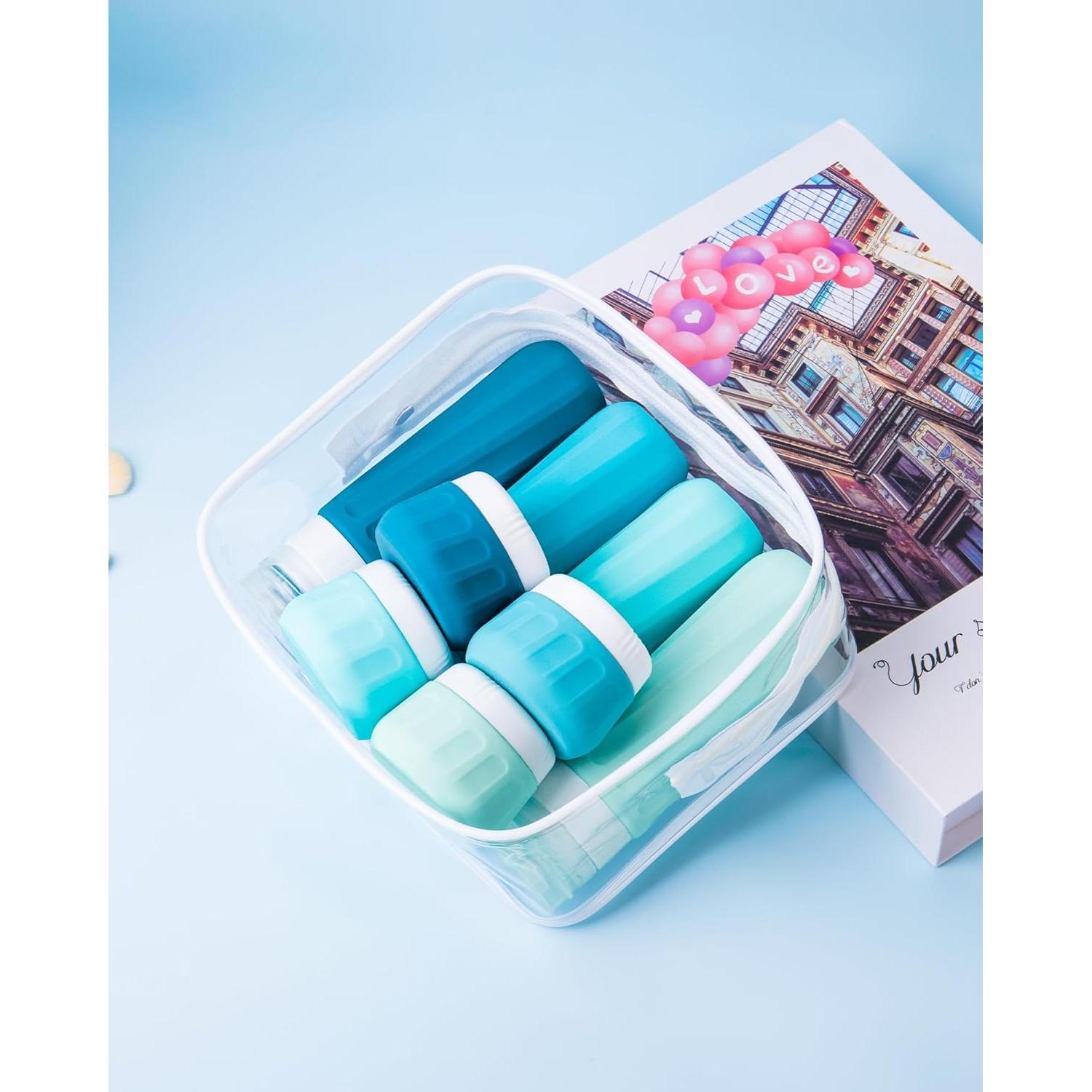 Botellas de Viaje Mrsdry 90ml y Tarros 30ml Aprobadas por TSA