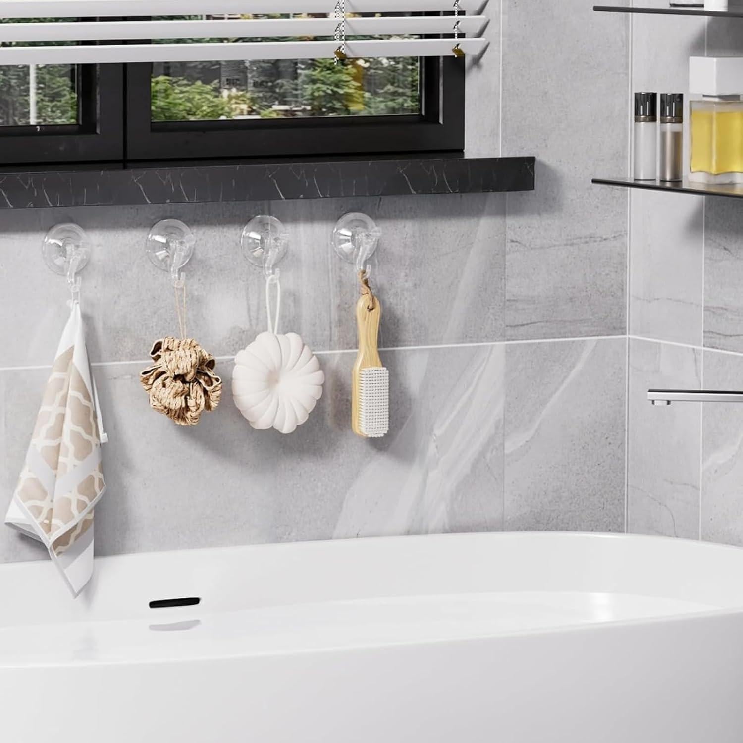 Ganchos de Ventosa Goabroa 3 Pcs Transparentes 4.99 kg