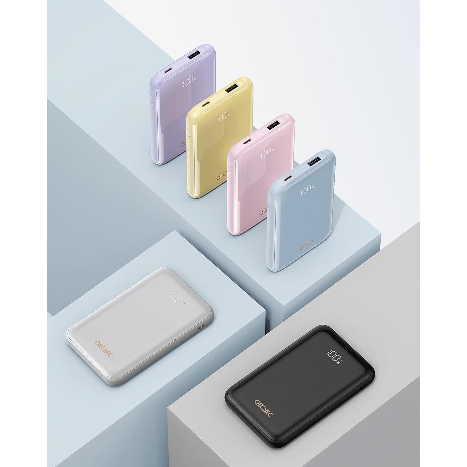 Cargador Portátil 10000mAh QECVEC con Carga Rápida 22.5W