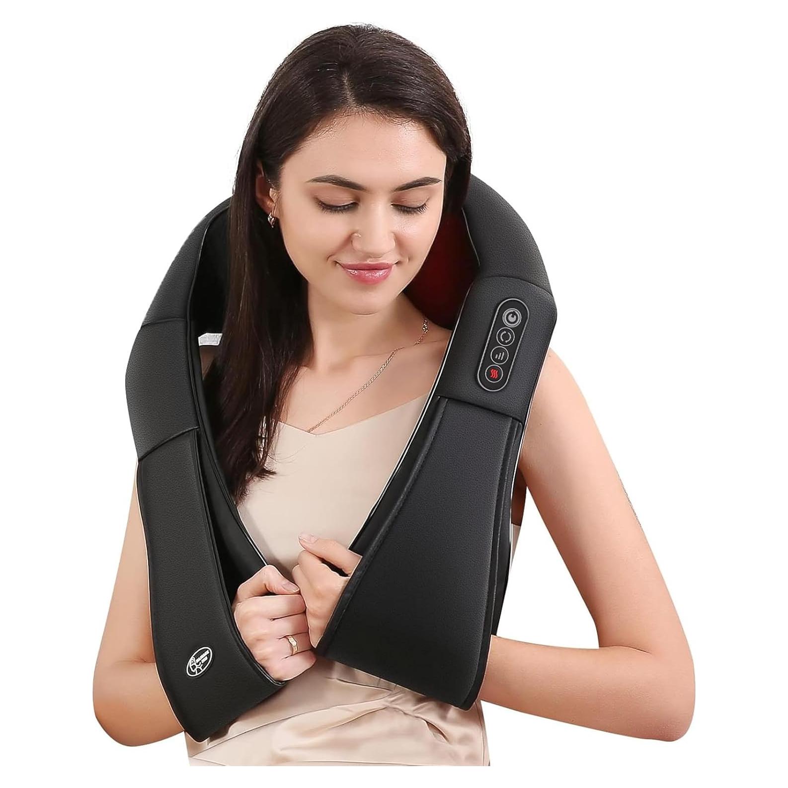 Masajeador de Cuello y Espalda Careboda Shiatsu con Calor