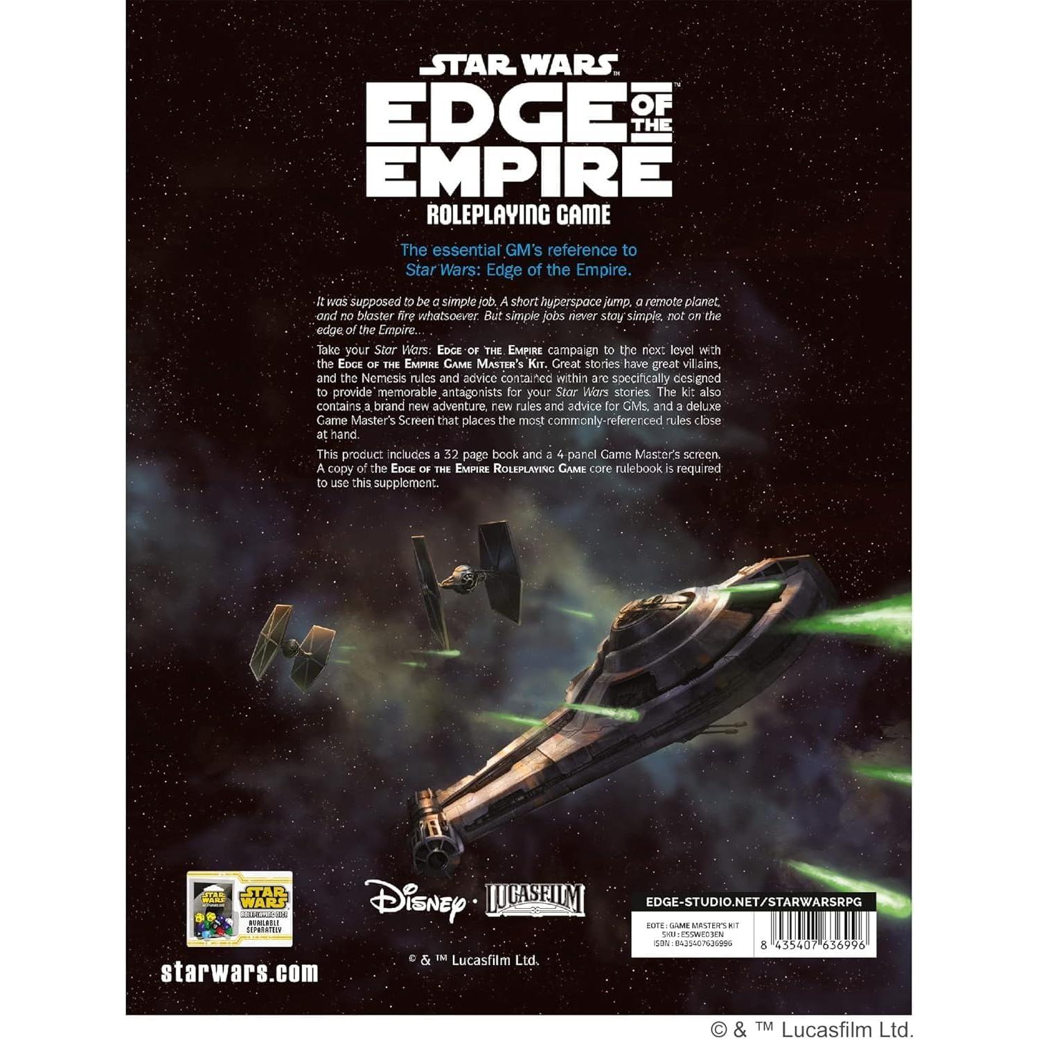 Kit del Maestro de Juego Star Wars Edge of the Empire | RPG | 3-5 Jugadores