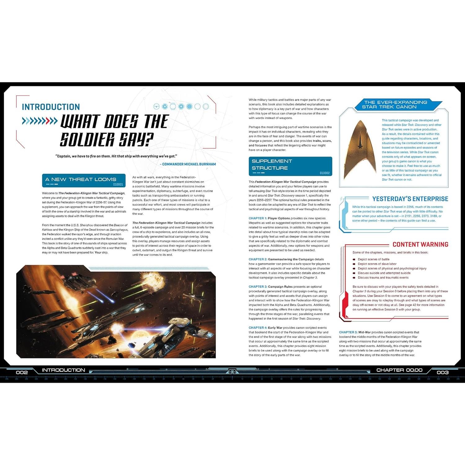 Star Trek Adventures Modiphius Campaña Táctica Guerra Klingon RPG