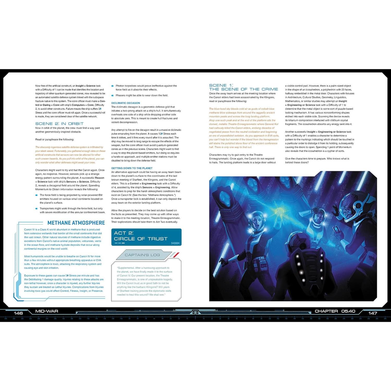 Star Trek Adventures Modiphius Campaña Táctica Guerra Klingon RPG