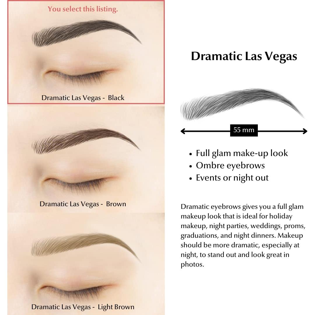 Microblading y Sombreado Tatuaje Bliss and Beyond 11 Pares Negro