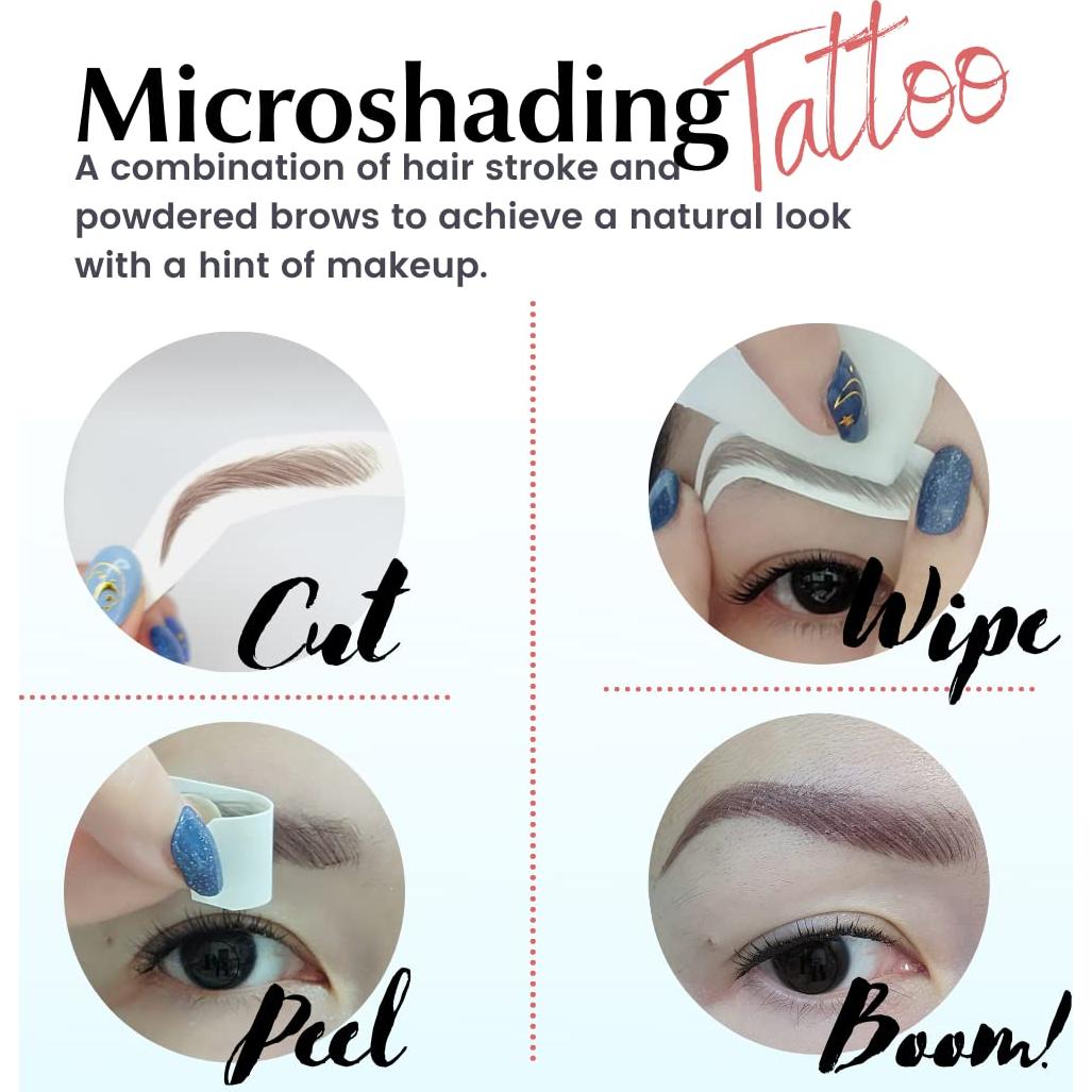 Microblading y Sombreado Tatuaje Bliss and Beyond 11 Pares Negro
