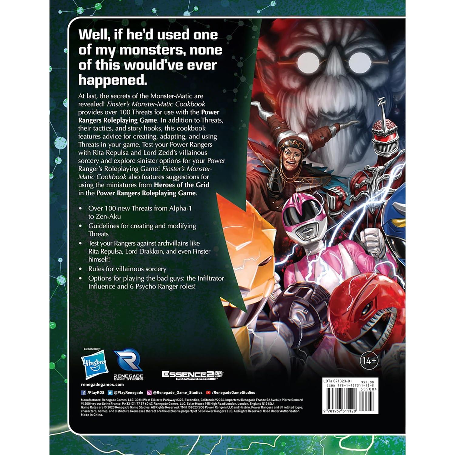 Libro de Cocina Monster-Matic Finster Power Rangers RPG