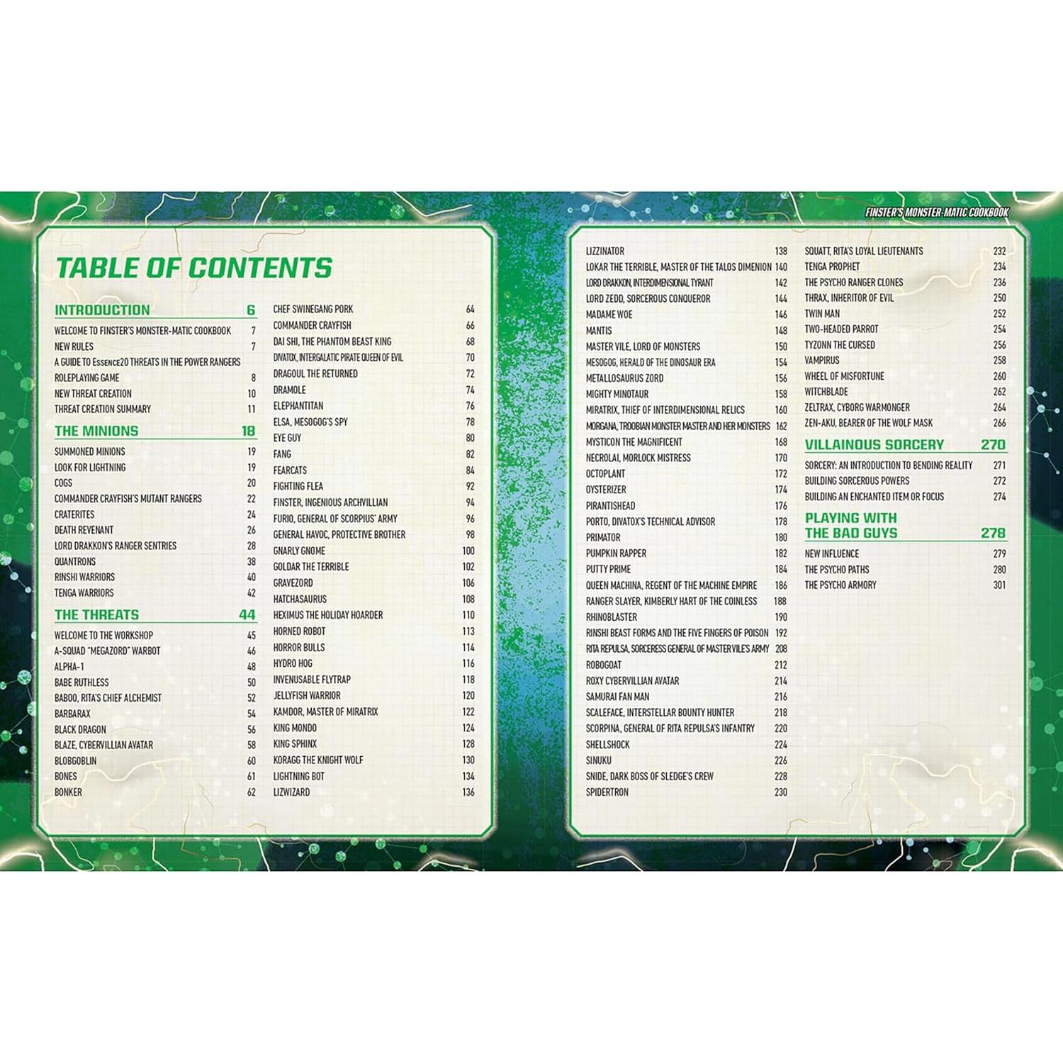 Libro de Cocina Monster-Matic Finster Power Rangers RPG