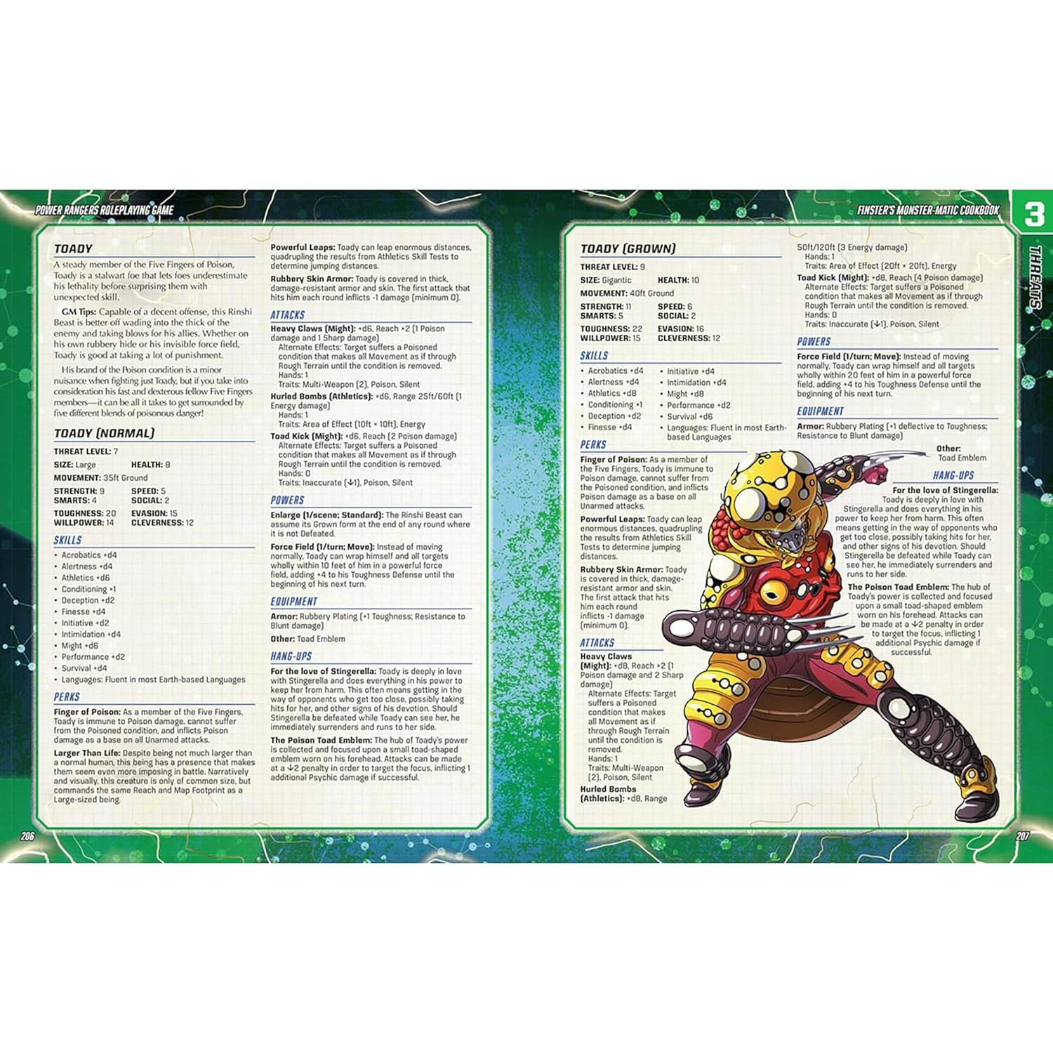 Libro de Cocina Monster-Matic Finster Power Rangers RPG