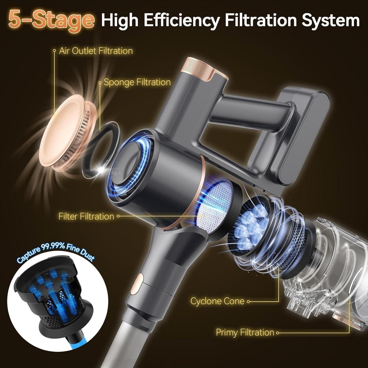 Aspiradora Inalámbrica UML0 N8 2 en 1 40 Minutos Oro