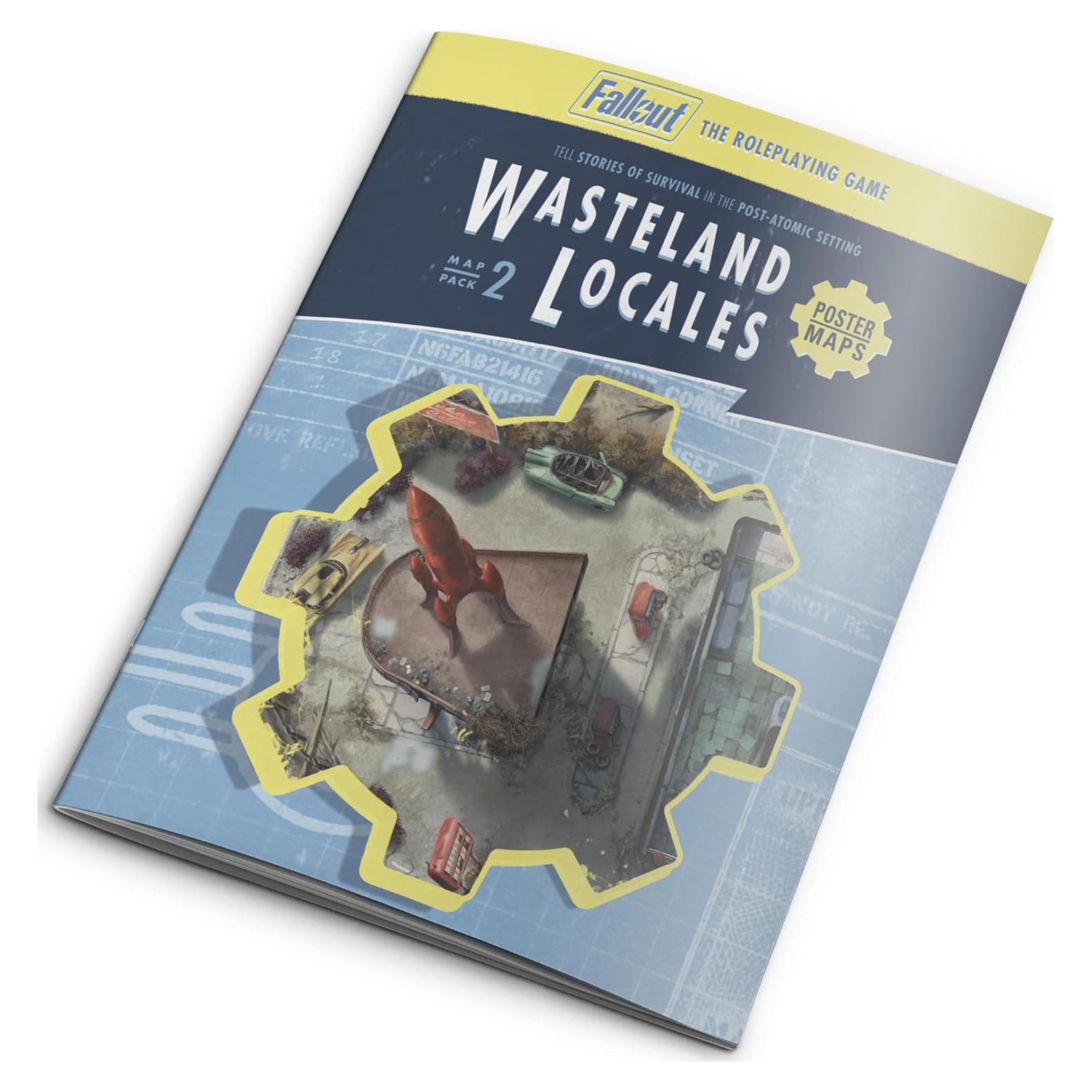 Paquete de Mapas Fallout RPG Modiphius 4 Mapas Doble Cara