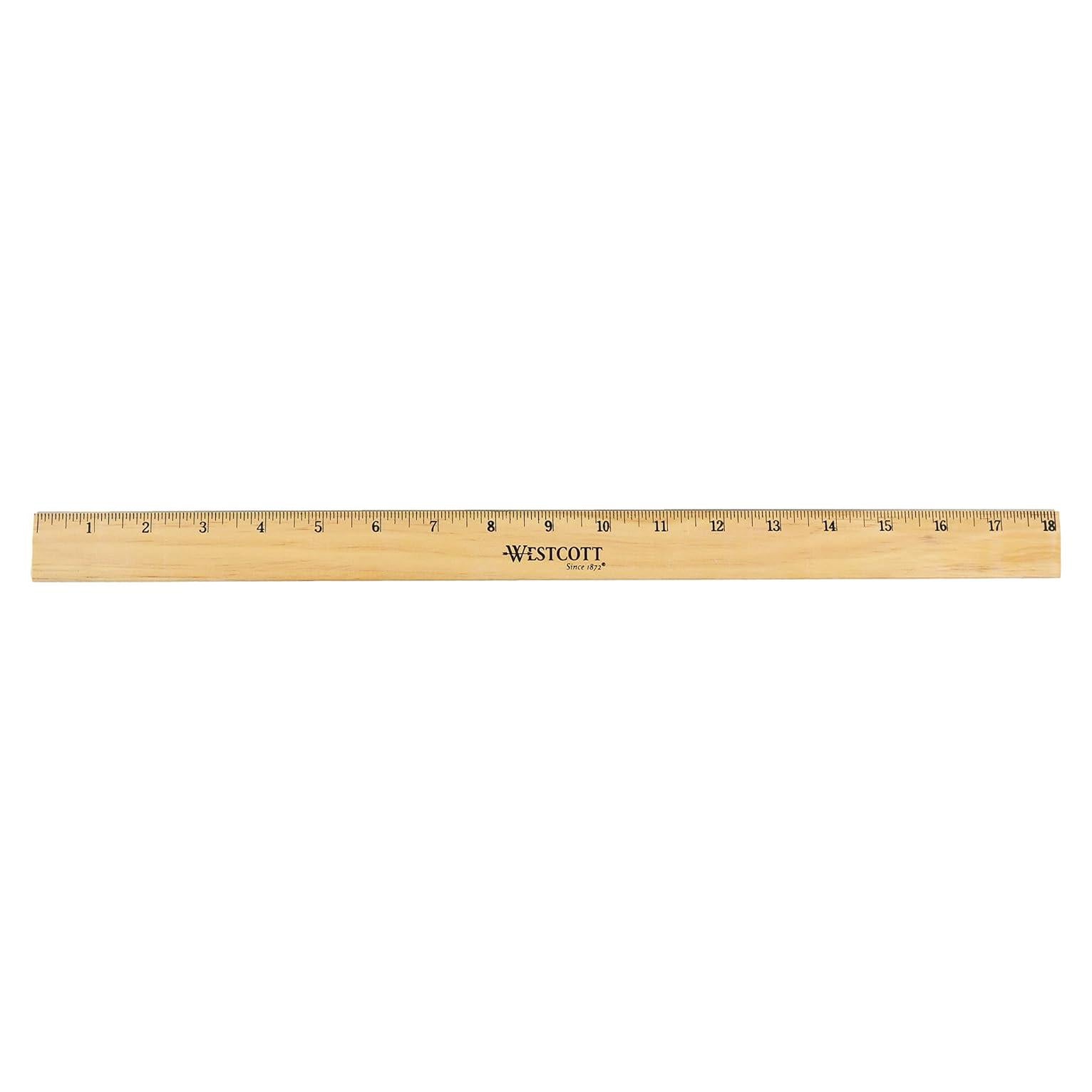 Regla de Madera Biselada Westcott 05018 45.72 cm