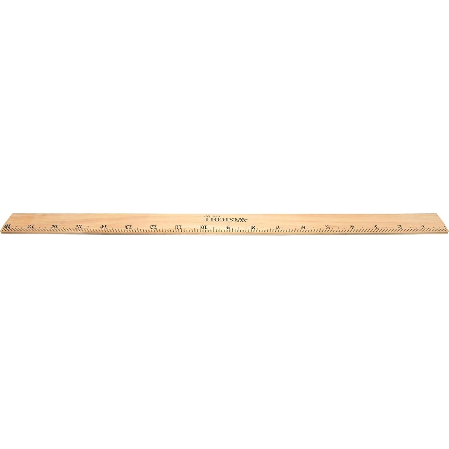 Regla de Madera Biselada Westcott 05018 45.72 cm