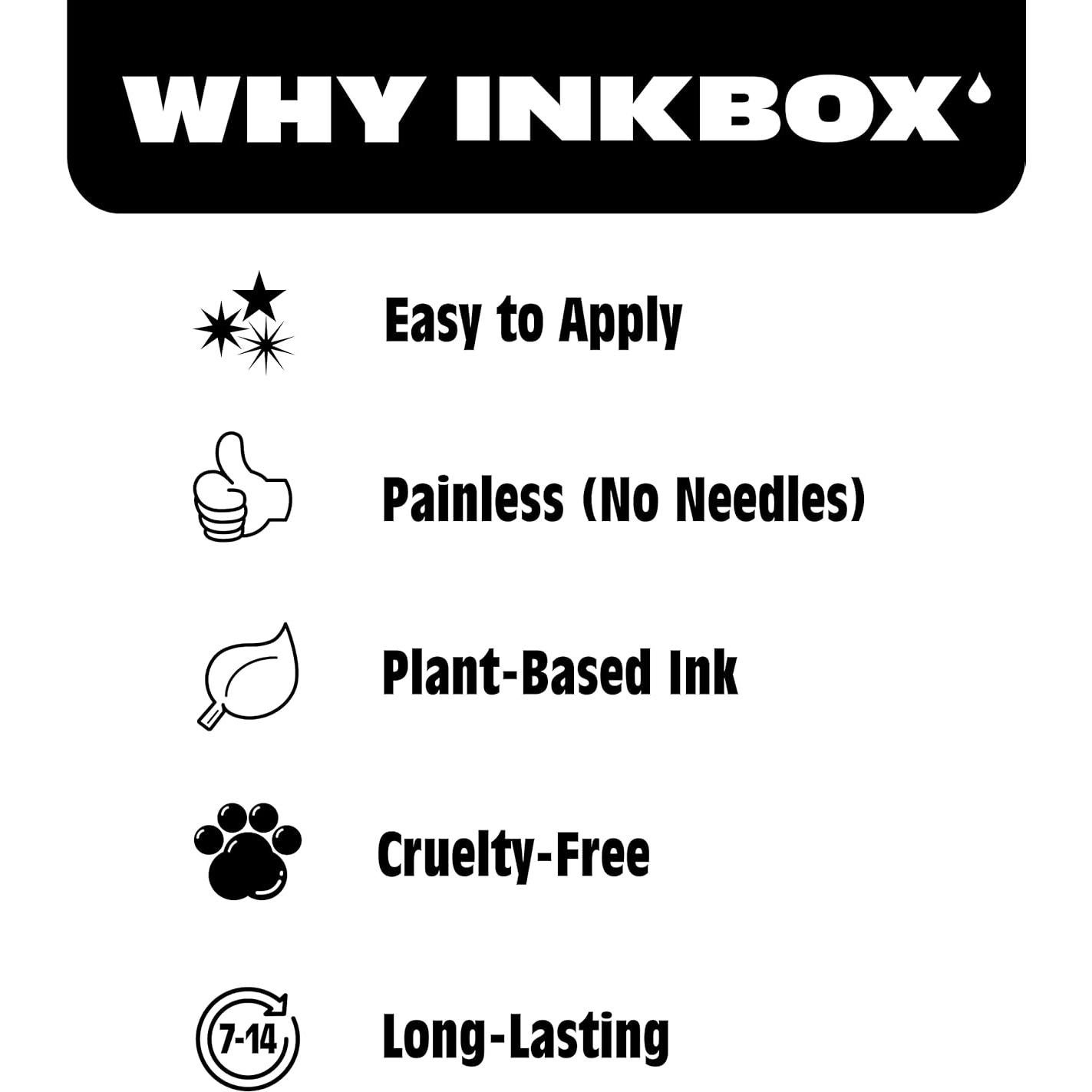 Tatuaje Temporal Inkbox Adria Orca 7.62x7.62cm Resistente